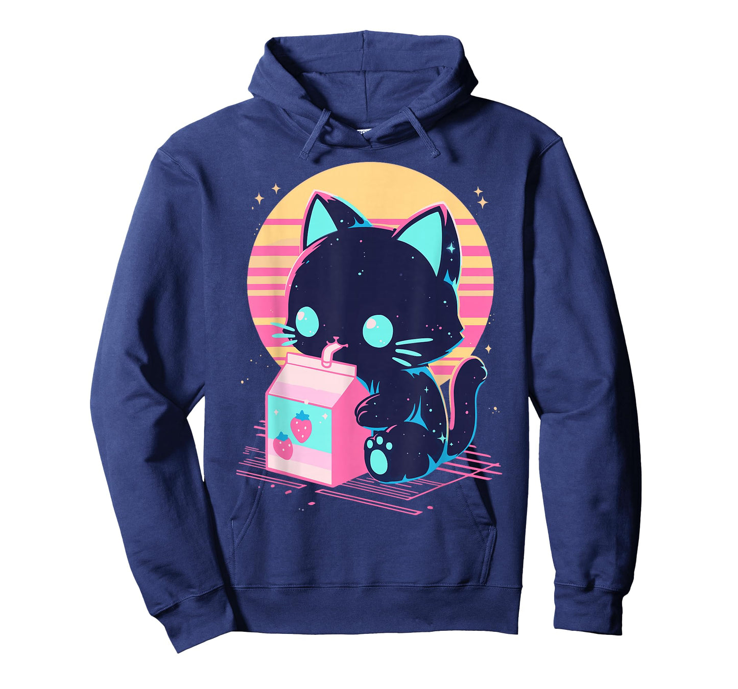 Cat Strawberry Milk Anime 90s Japanese Cat Japan T-Shirt