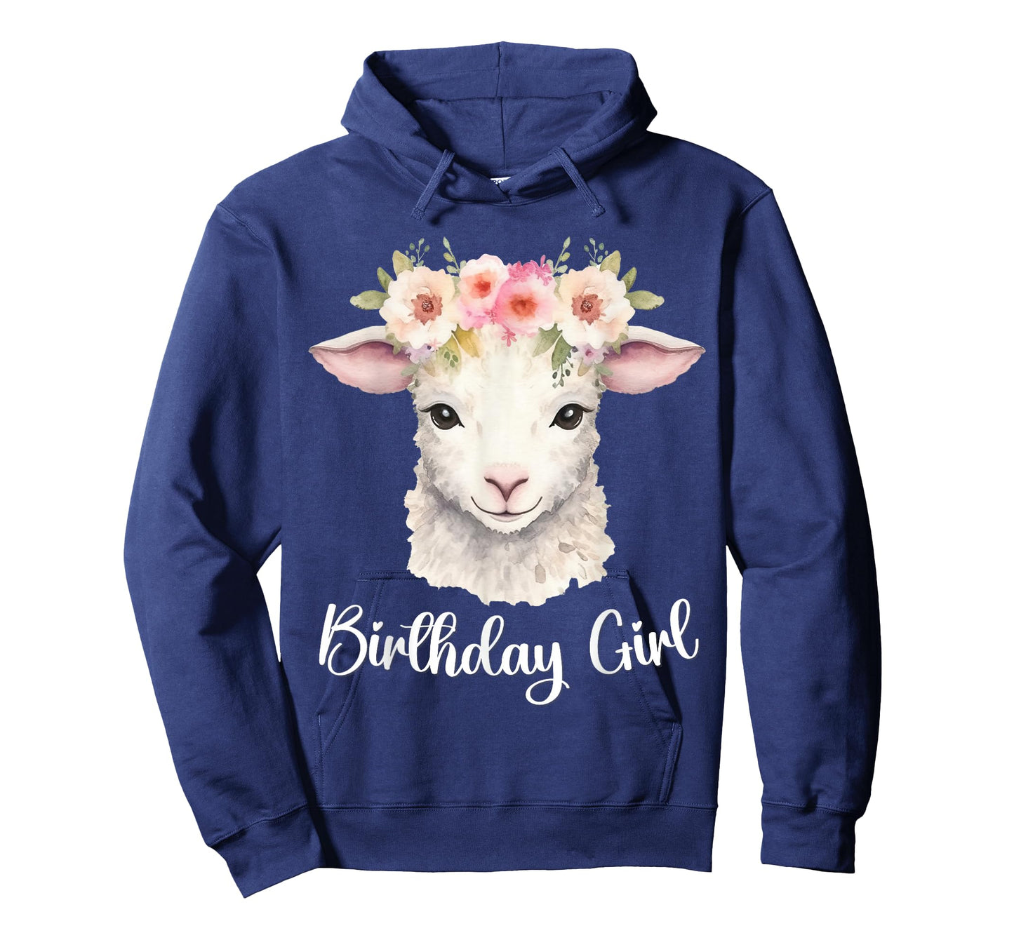 Lamb, Sheep with Flowers for the Birthday Girl T-Shirt