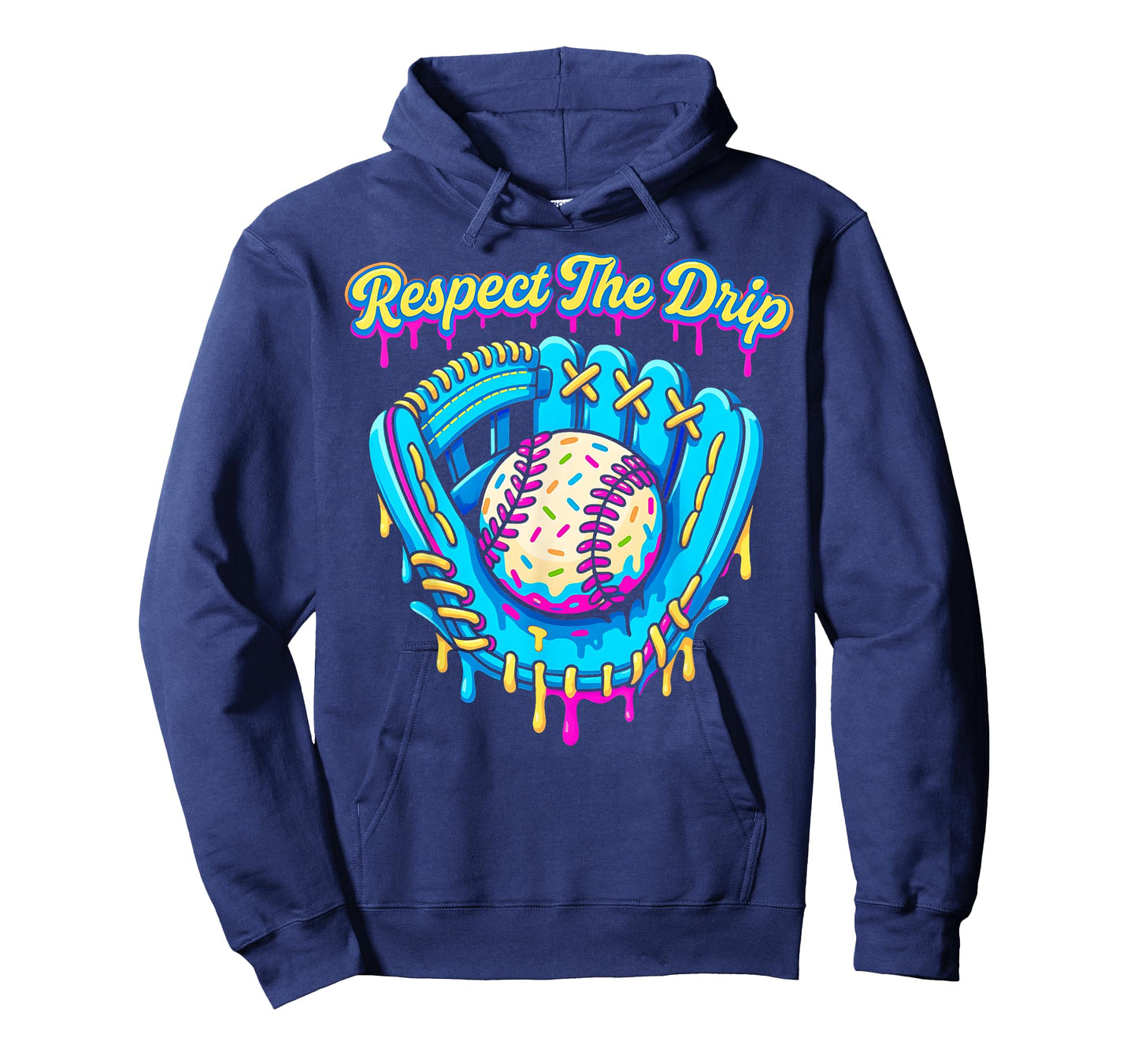 Baseball Drip Boys Ice Cream Drip Glove Sweet Swing Sports T-Shirt
