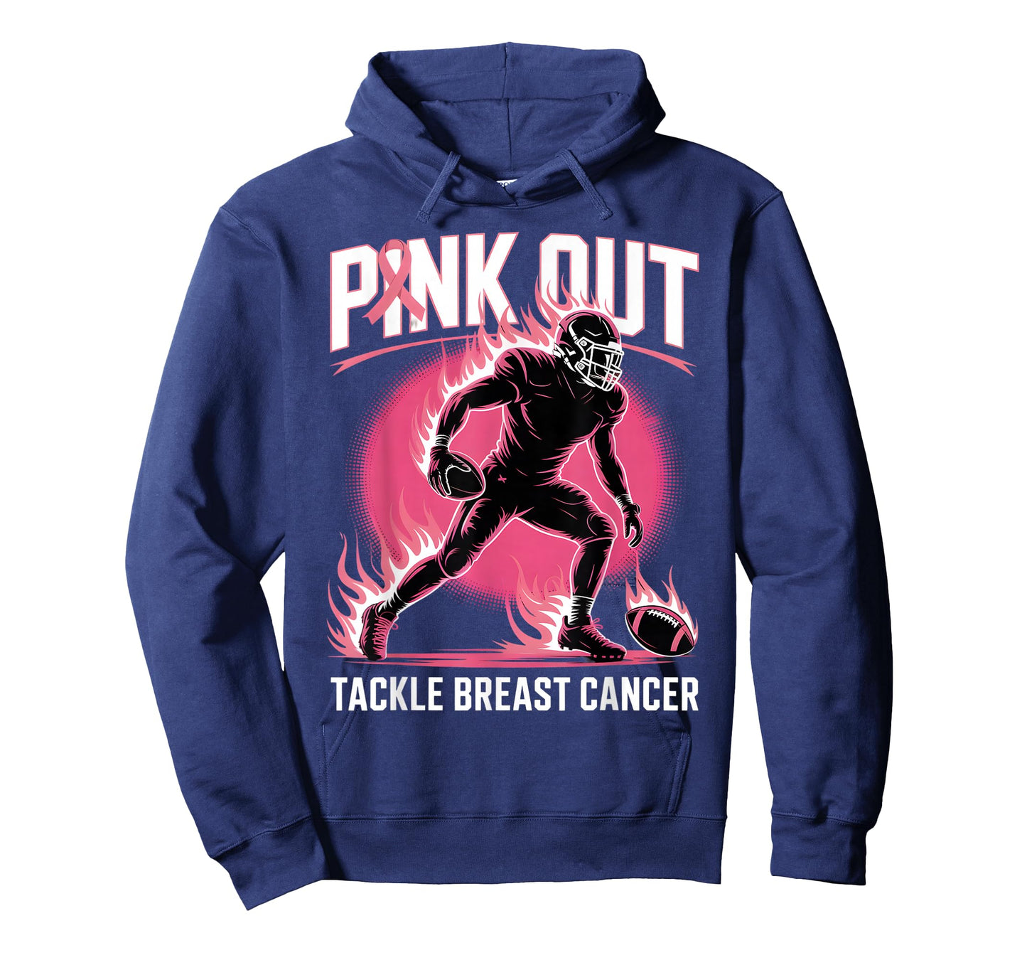 Pink Out Tackle Breast Cancer Team Support American Football T-Shirt