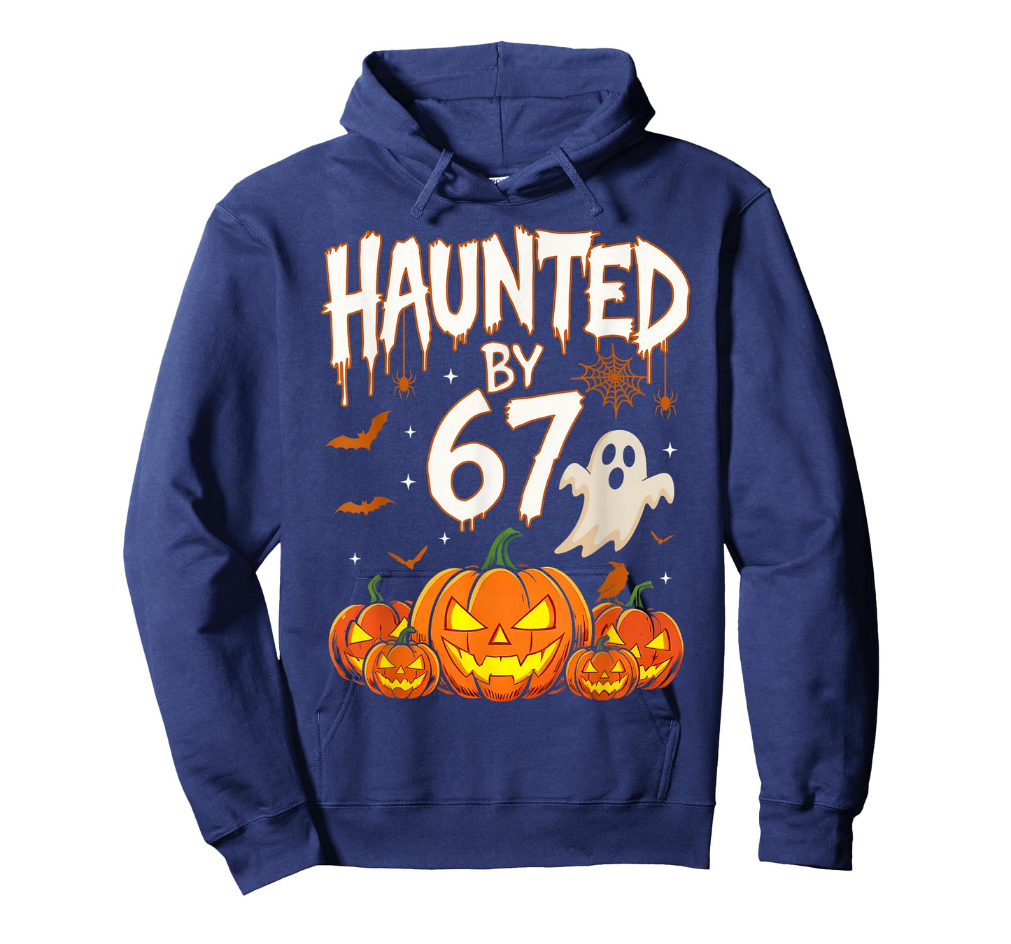 Haunted by 67 Funny Six Seven Meme Pumpkin Ghost Halloween T-Shirt