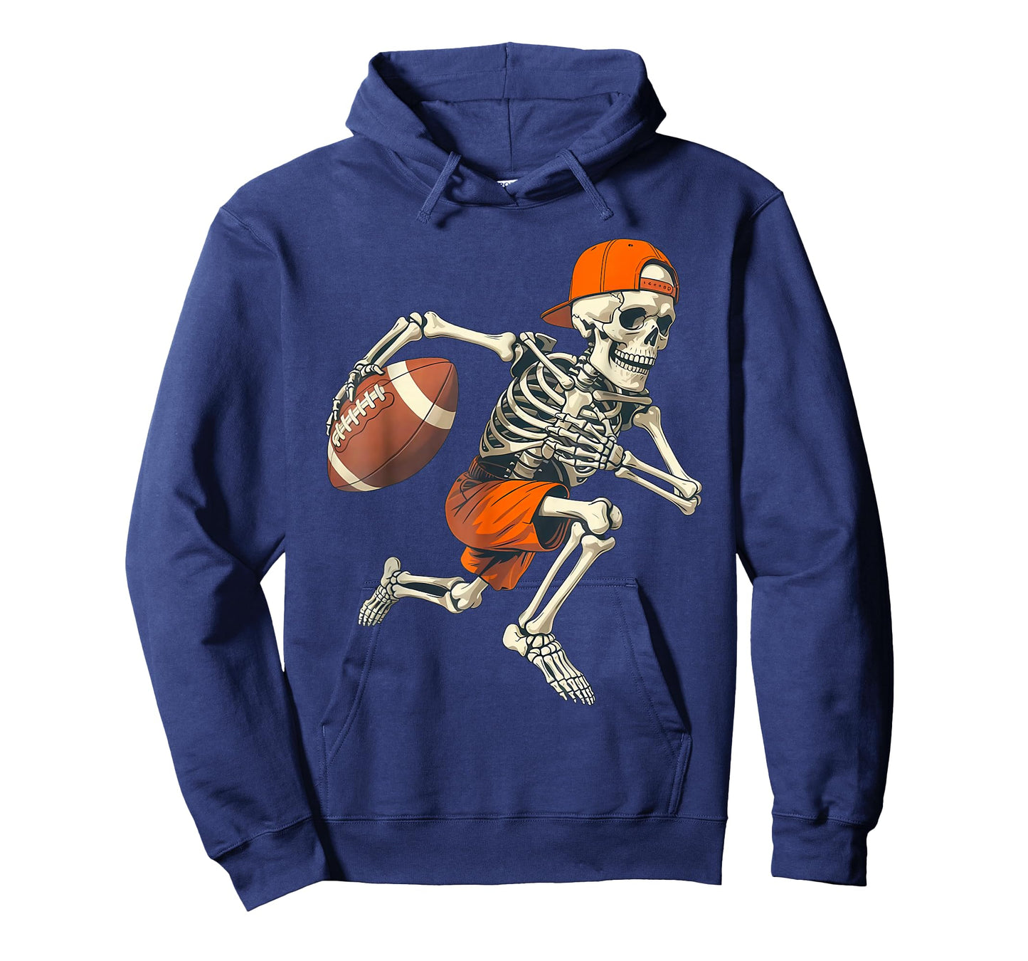 Vintage Skeleton Football Halloween Costume Funny Men Boys T-Shirt