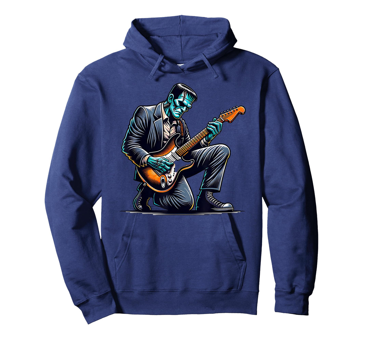 Frankenstein Playing The Electric Guitar Funny T-Shirt