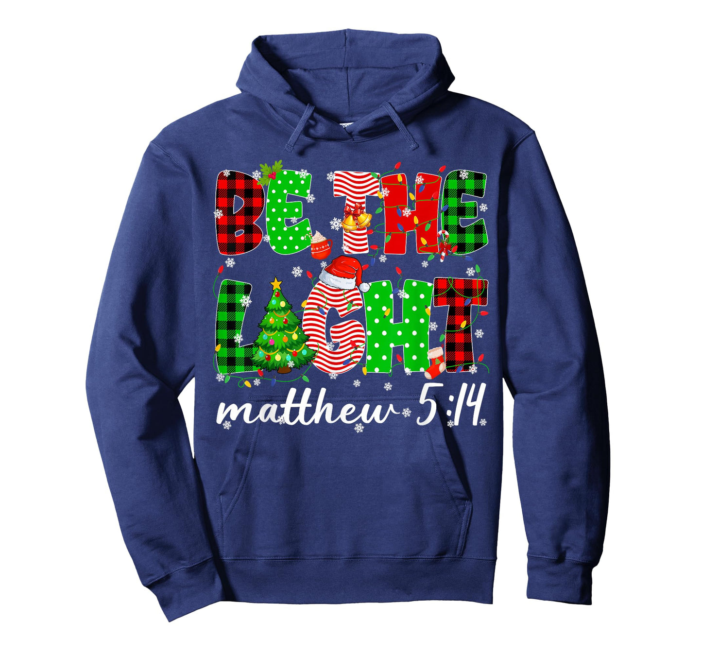 Be The Light Christian Christmas Pjs Xmas Men Women T-Shirt