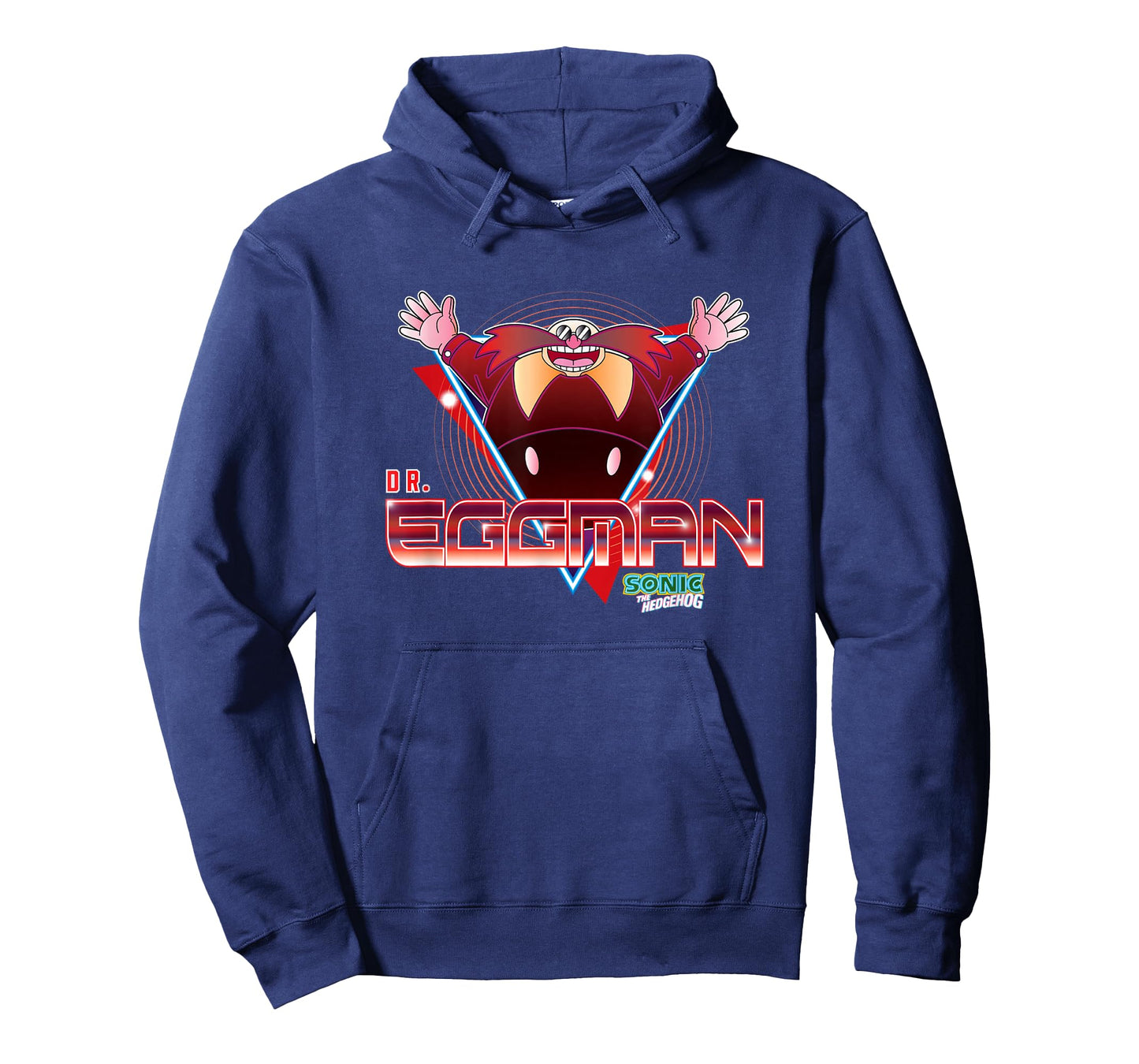 Sonic The Hedgehog Dr. Eggman Retro Neon Logo T-Shirt