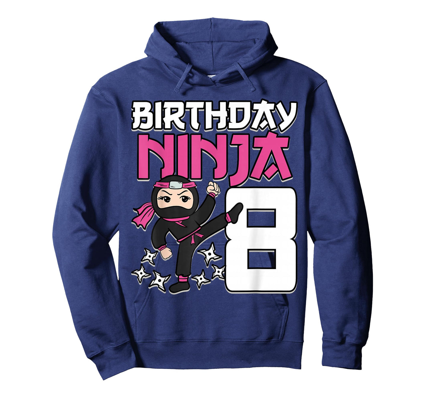 Birthday Ninja 8 Girl Pink Shinobi Themed 8th B-Day Party T-Shirt