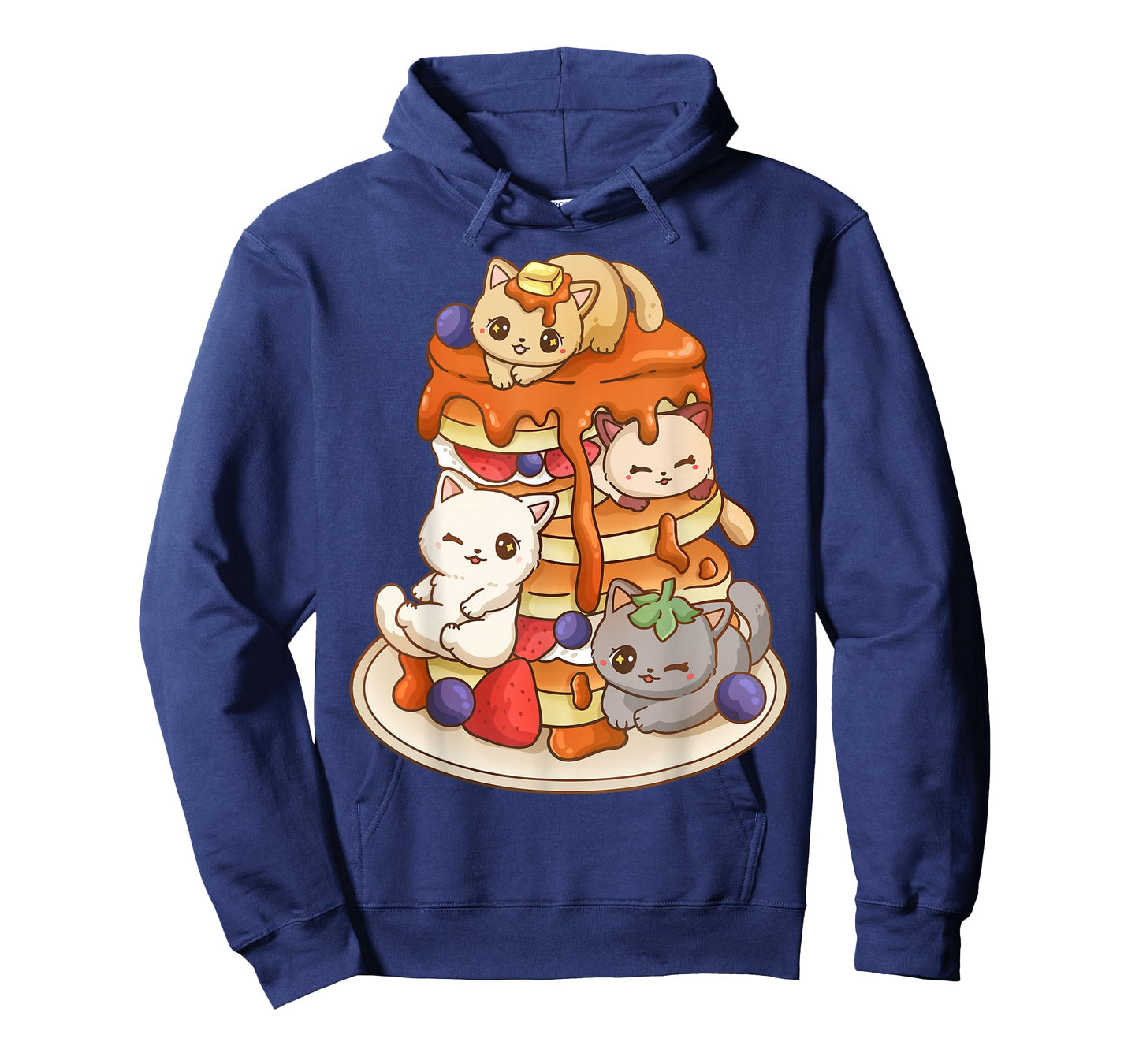 Cat Pancake Stack Kawaii Anime Cat Funny T-Shirt