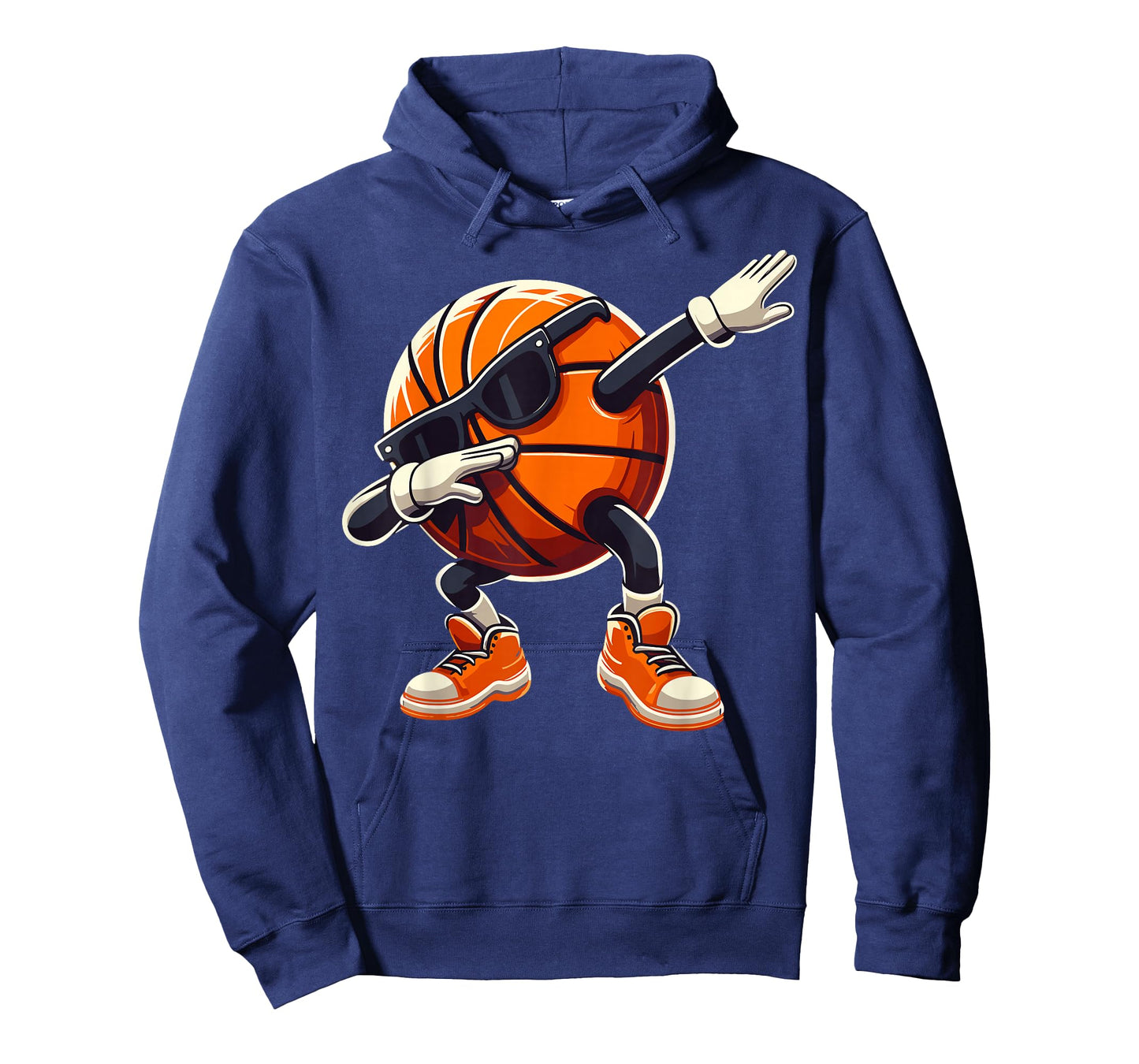 Dabbing Basketball Ball with Sunglasses Funny Basketball T-Shirt