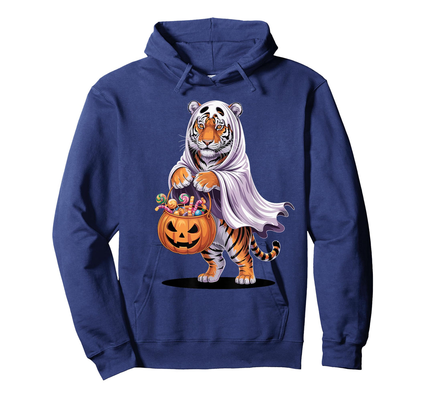Halloween Tiger Ghost Pumpkin Trick Or Treat Candies T-Shirt