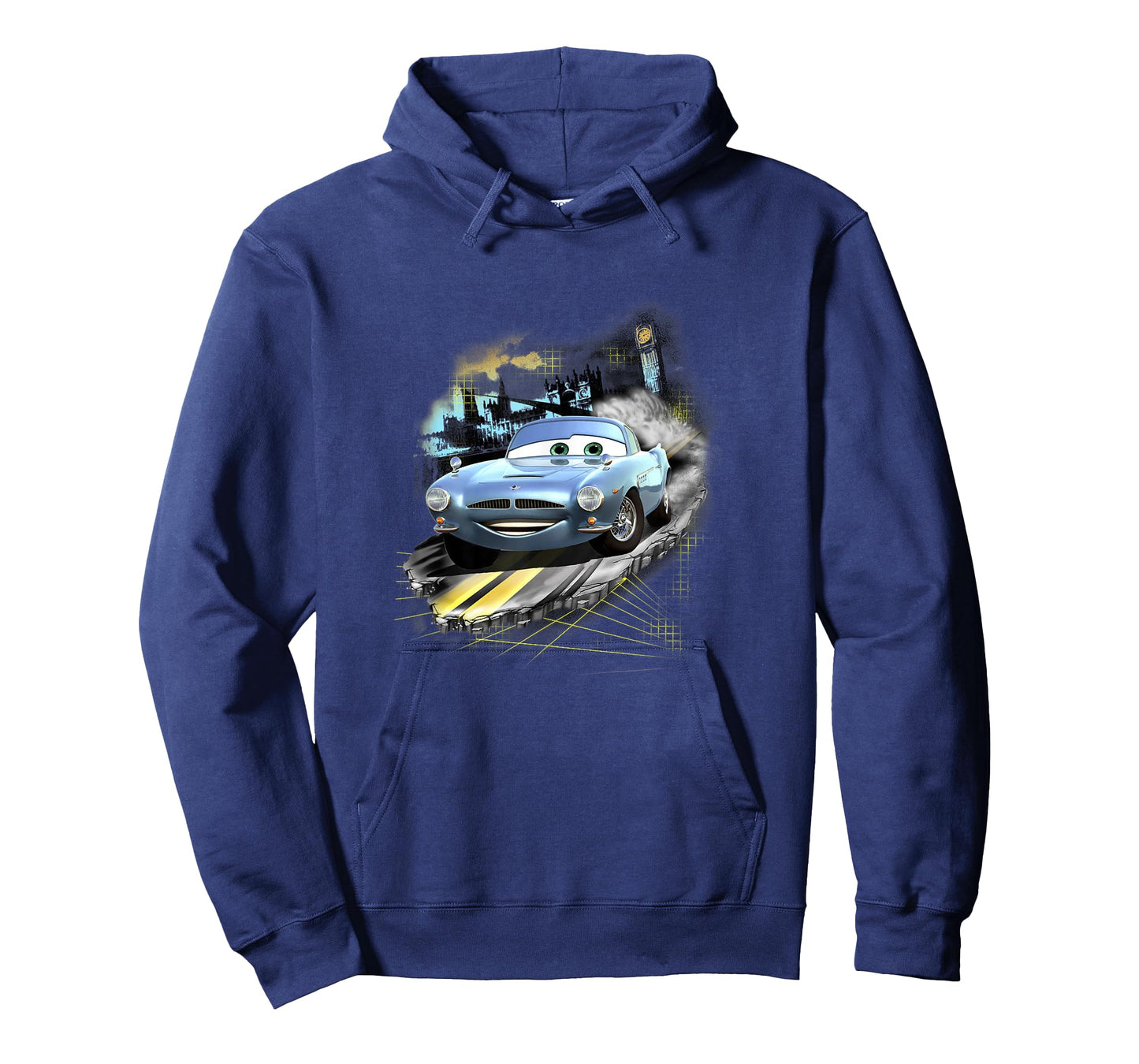 Disney Pixar Cars 2 Finn McMissile London Shot Faded T-Shirt