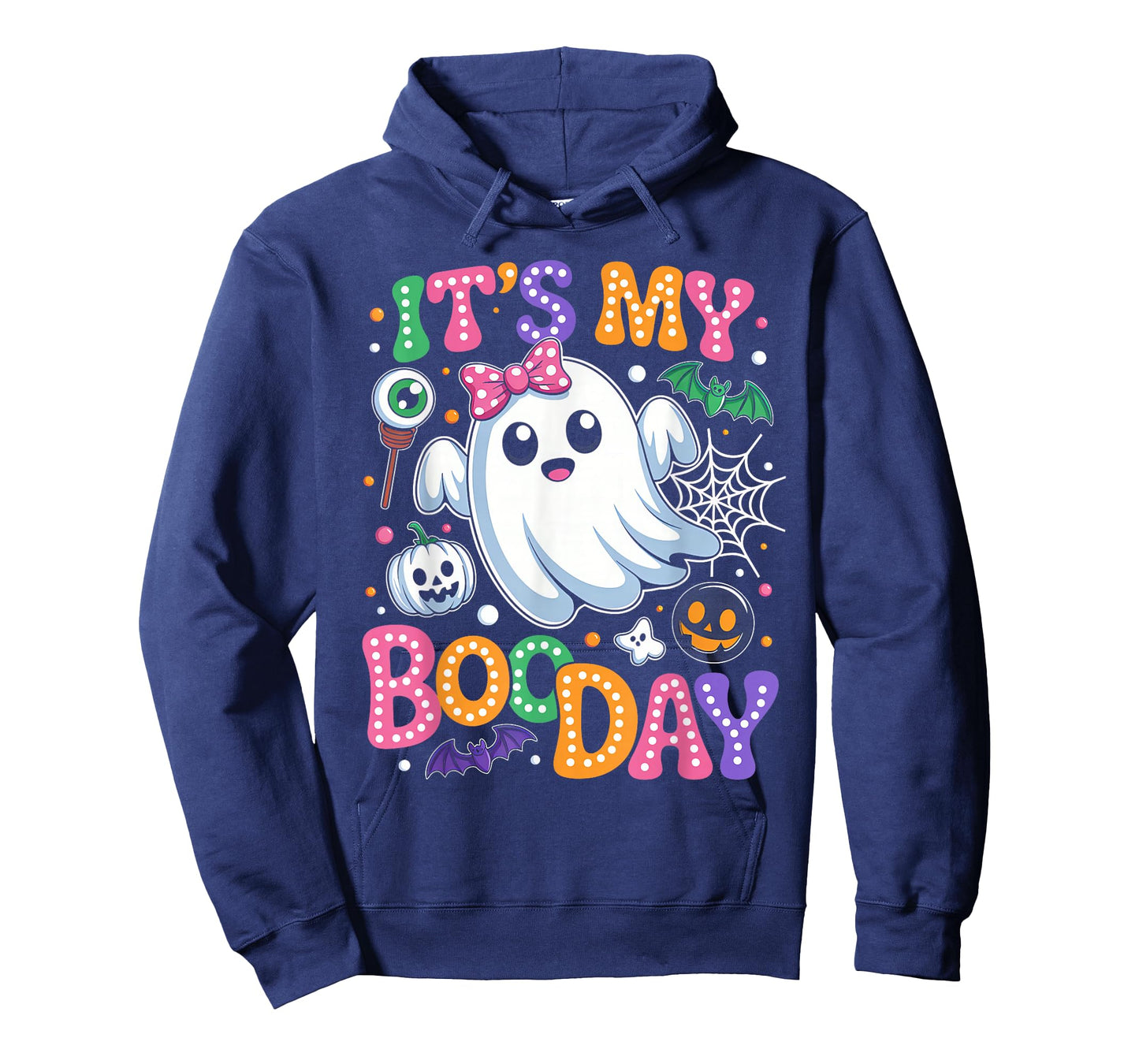 Groovy Its My Boo Day Cute Halloween Birthday Ghost Pink Bow T-Shirt