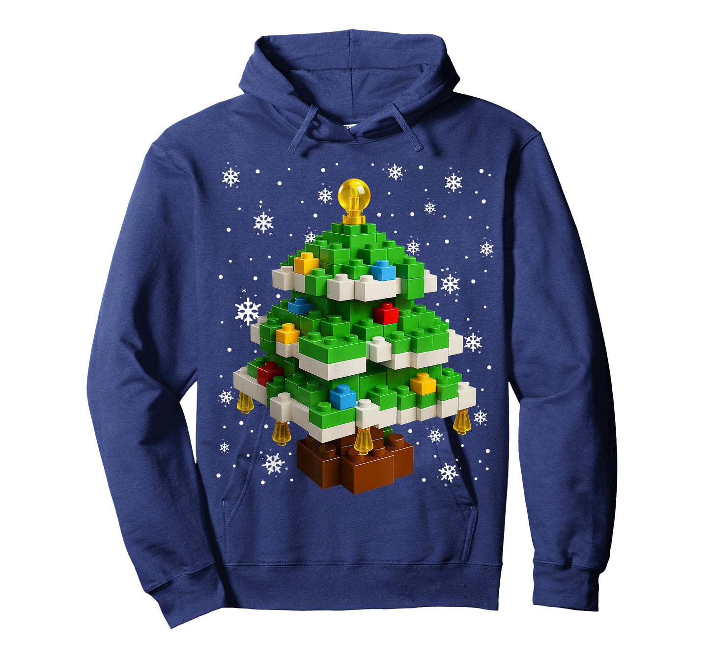 Merry Christmas PJS Blocks Building Christmas Tree Boys Kids T-Shirt