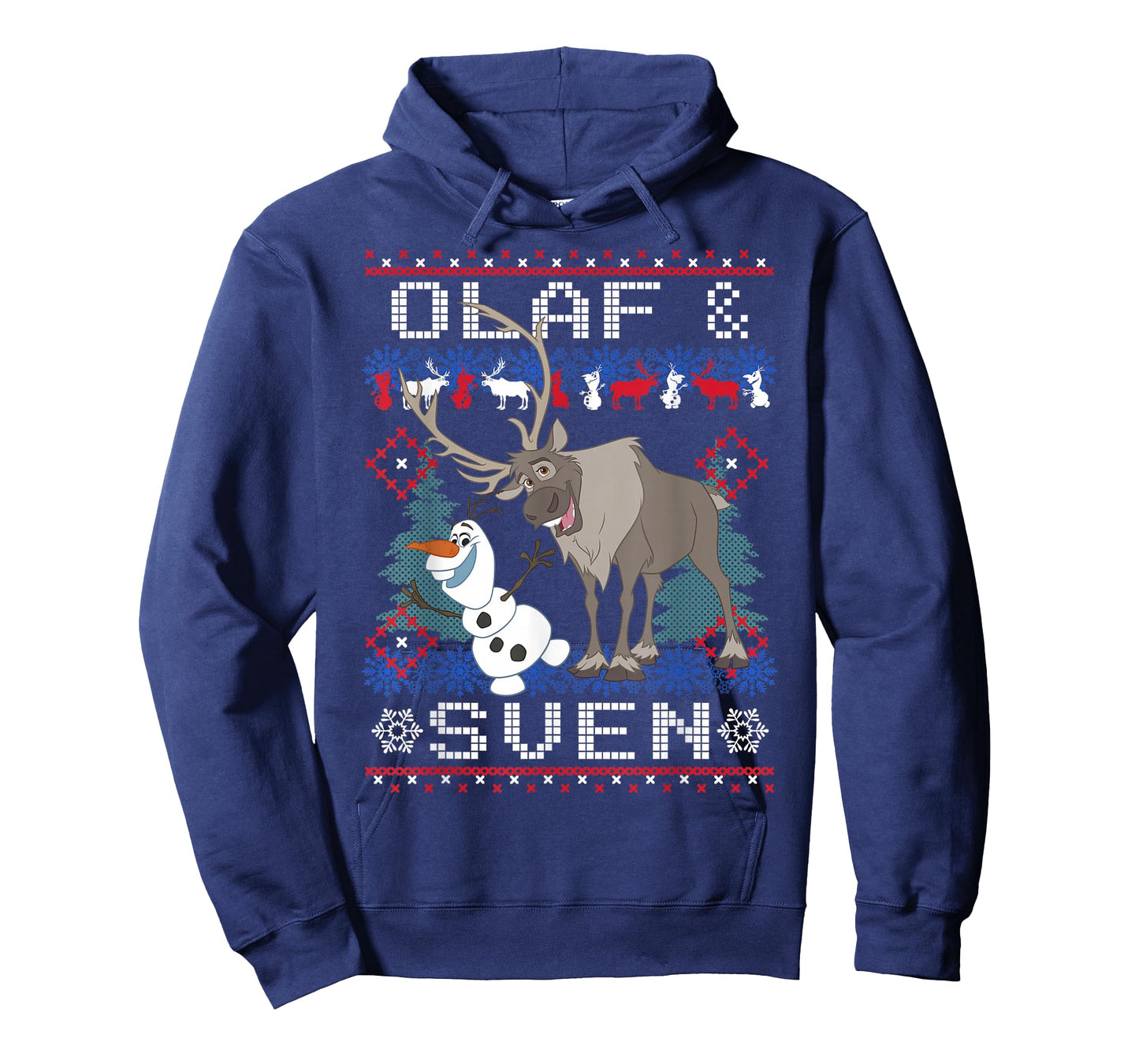 Disney Frozen Christmas Olaf & Sven Ugly Holiday Sweater T-Shirt