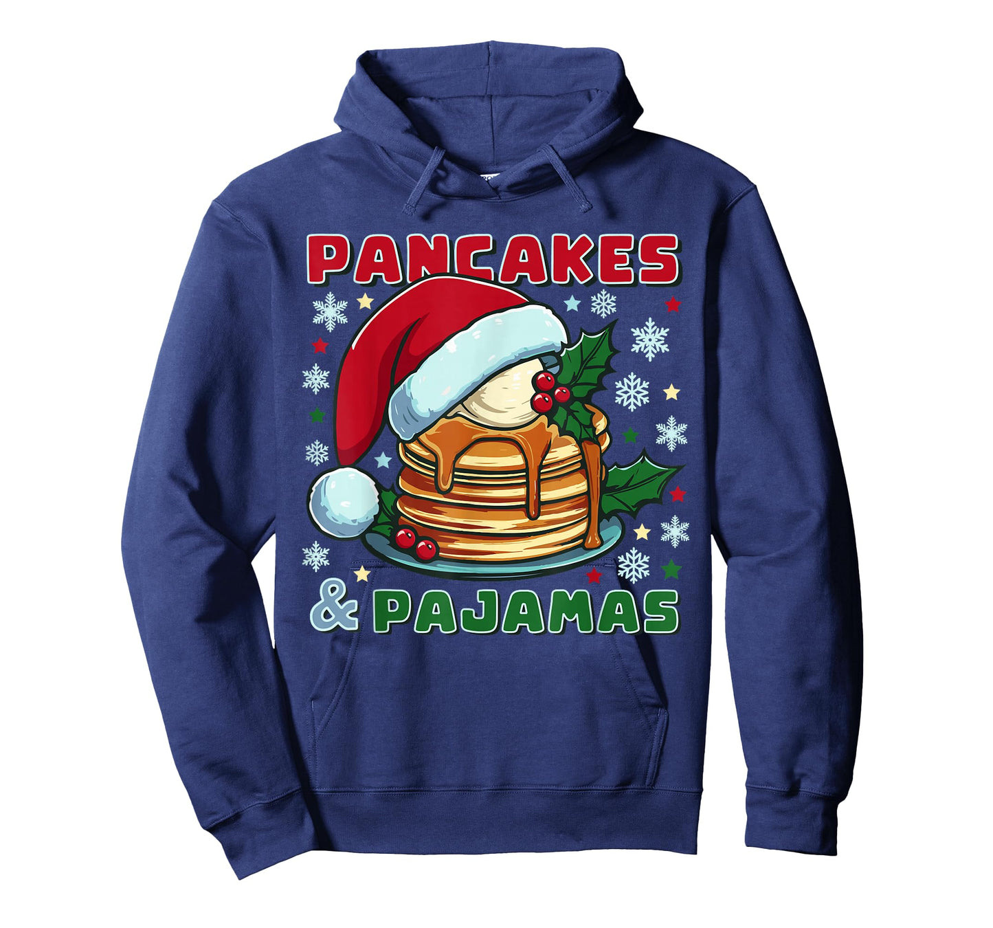 Pancakes and Pajamas Fluffy Buttermilk Cake Santa Christmas T-Shirt