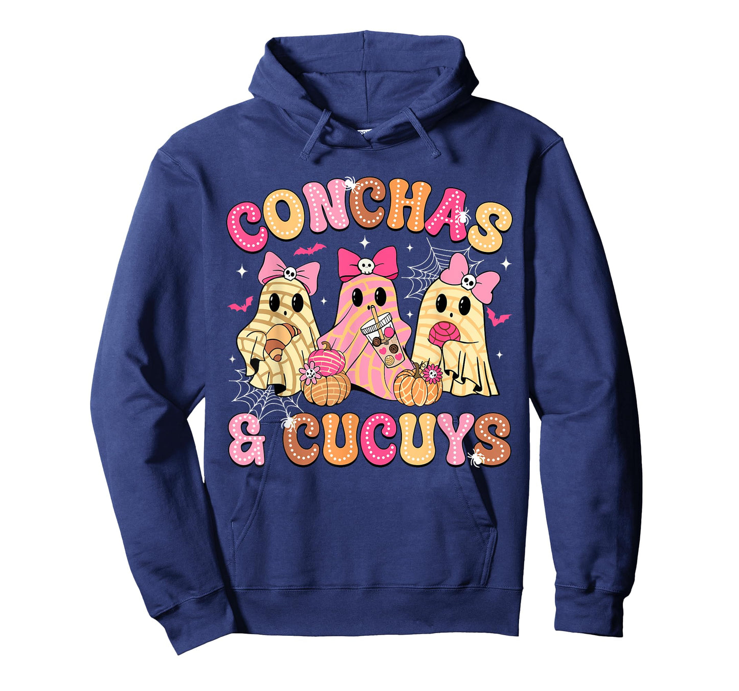 Cute Conchas And Cucuys Ghost Funny Mexican Halloween Ghost T-Shirt