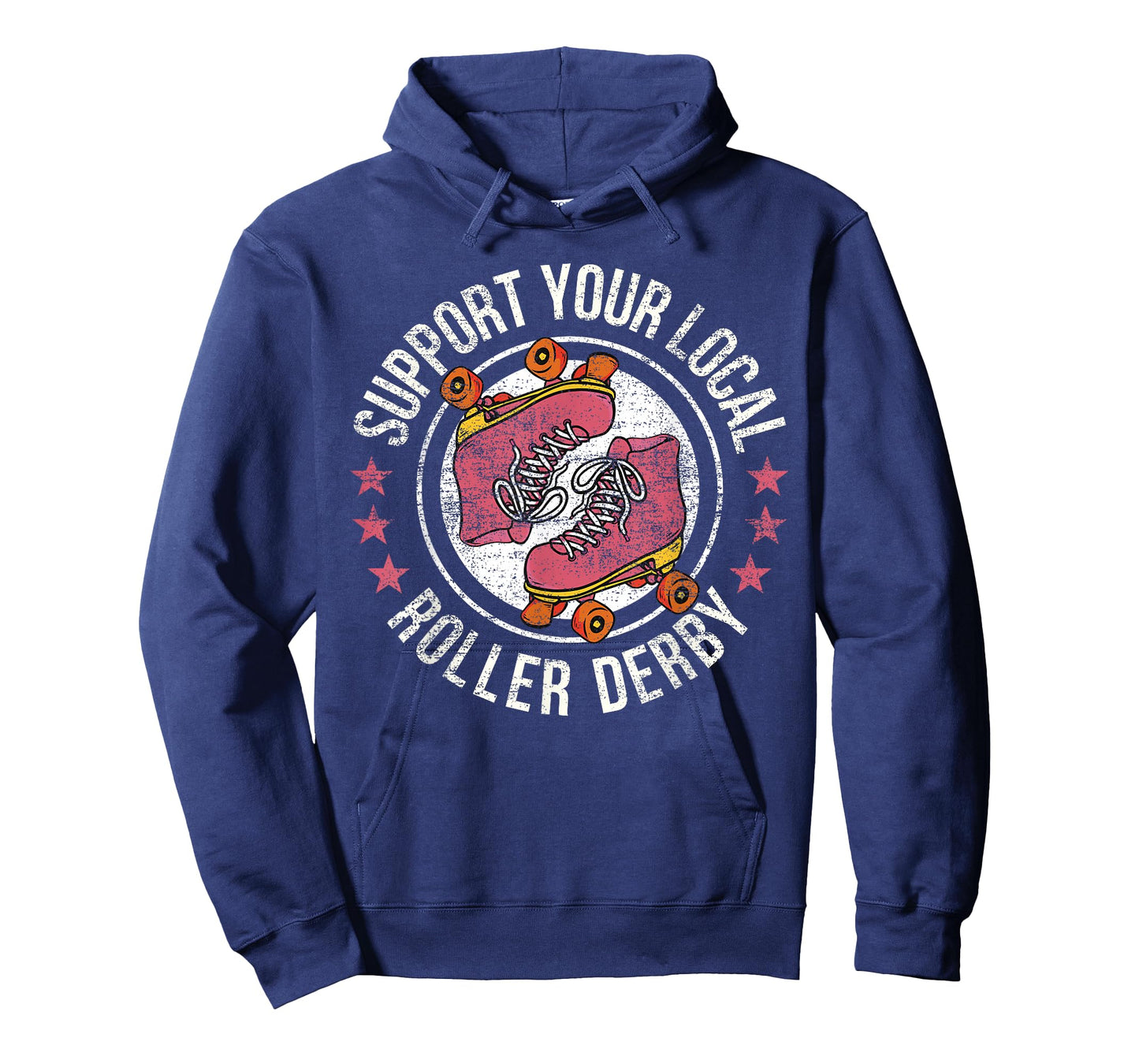 Roller Derby Gifts & Tees - Support Your Local Roller Derby Black Short Sleeve Modern Classic Crew Neck T-Shirt