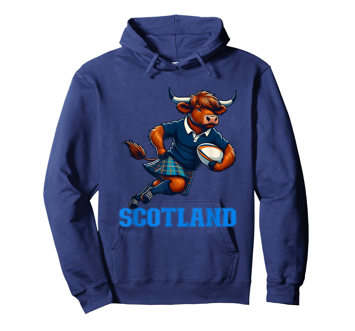 Scottish Highland Cow Scotland Rugby T-Shirt