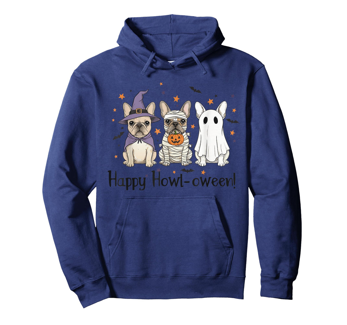 French Bulldog Halloween Happy Howl-oween Witch Mummy Ghost T-Shirt