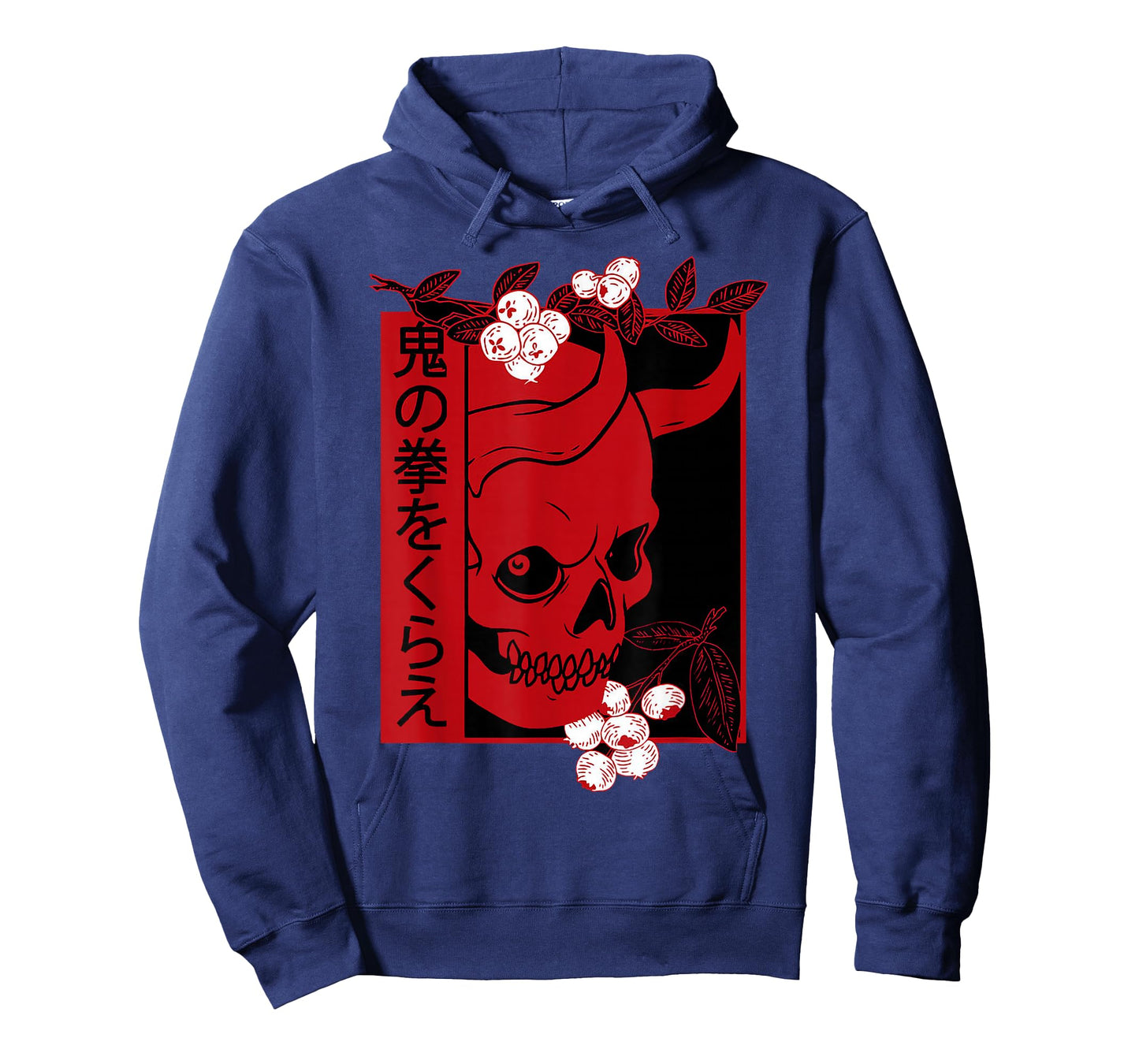 Japanese demon art face Skull devil oni harajuku aesthetic T-Shirt