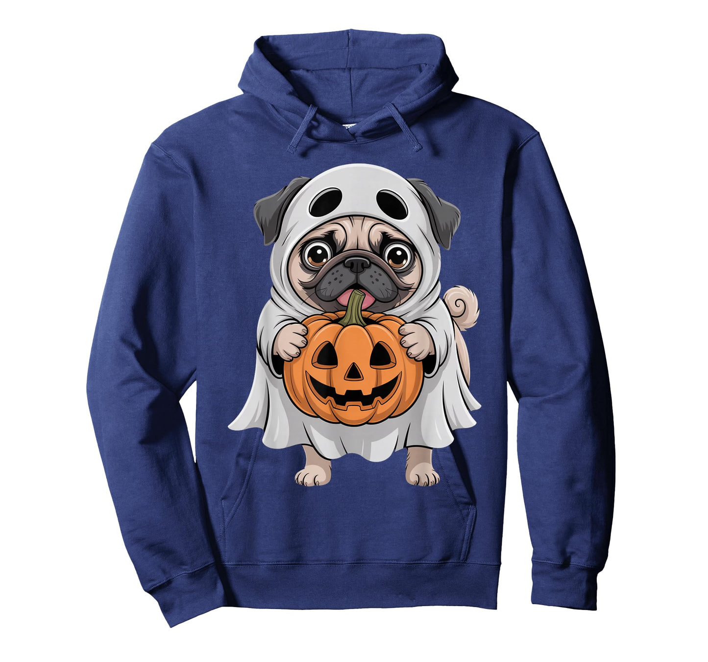 Cute Pug Ghost Pumpkin Dog Lover Halloween Costume T-Shirt