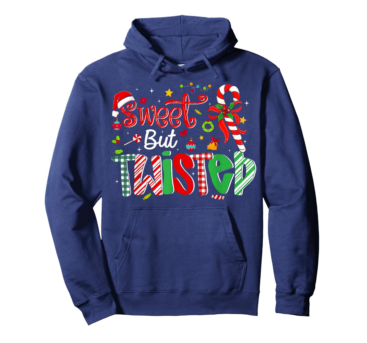 Sweet But Twisted Funny Christmas Candy Cane Xmas Holiday T-Shirt