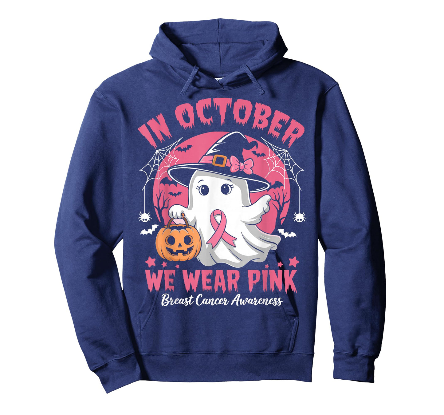 In October We Wear Pink Shirt Halloween Breast Cancer Women T-Shirt