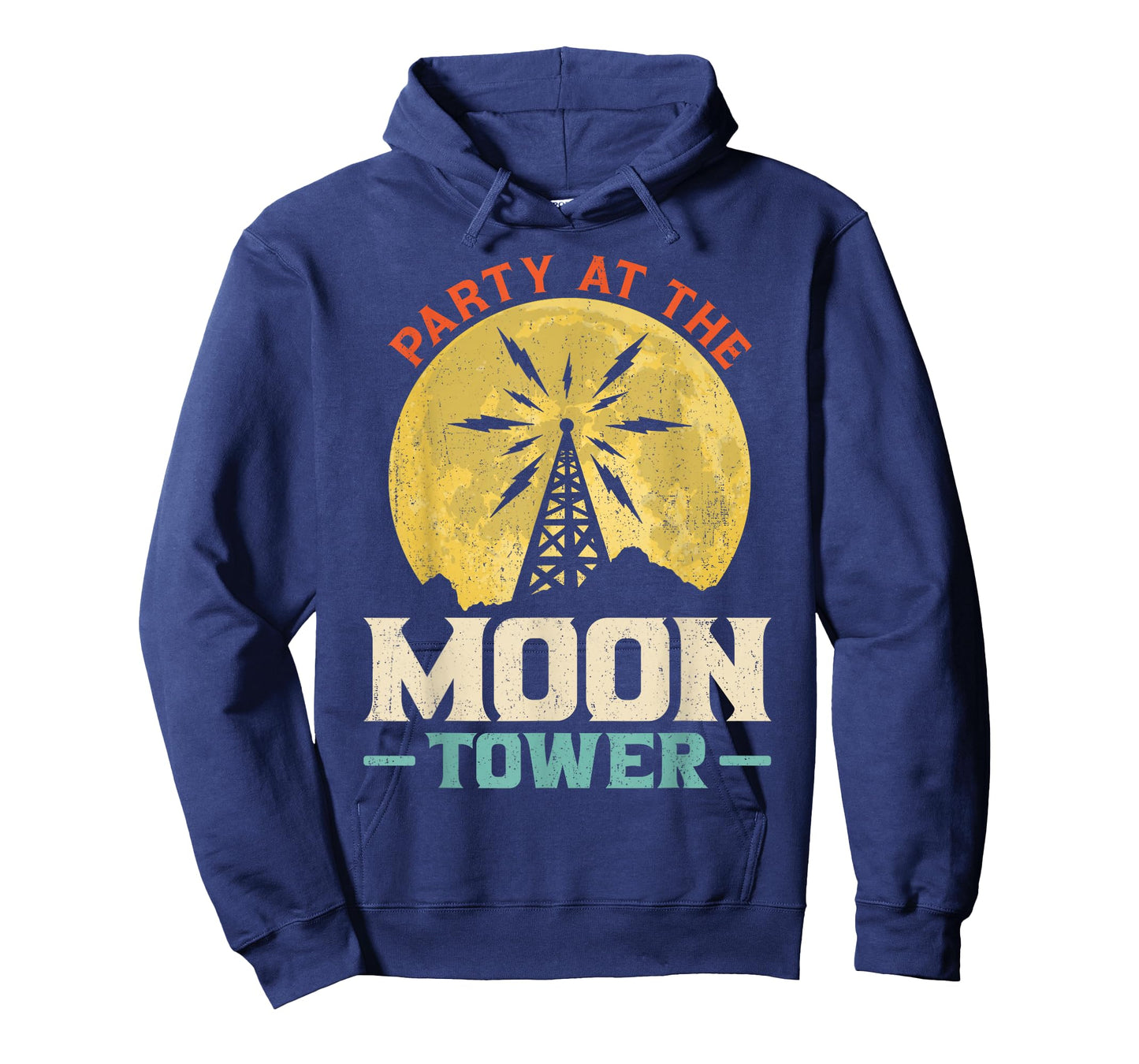 Party At The Moon Tower Retro Vintage Vibes T-Shirt