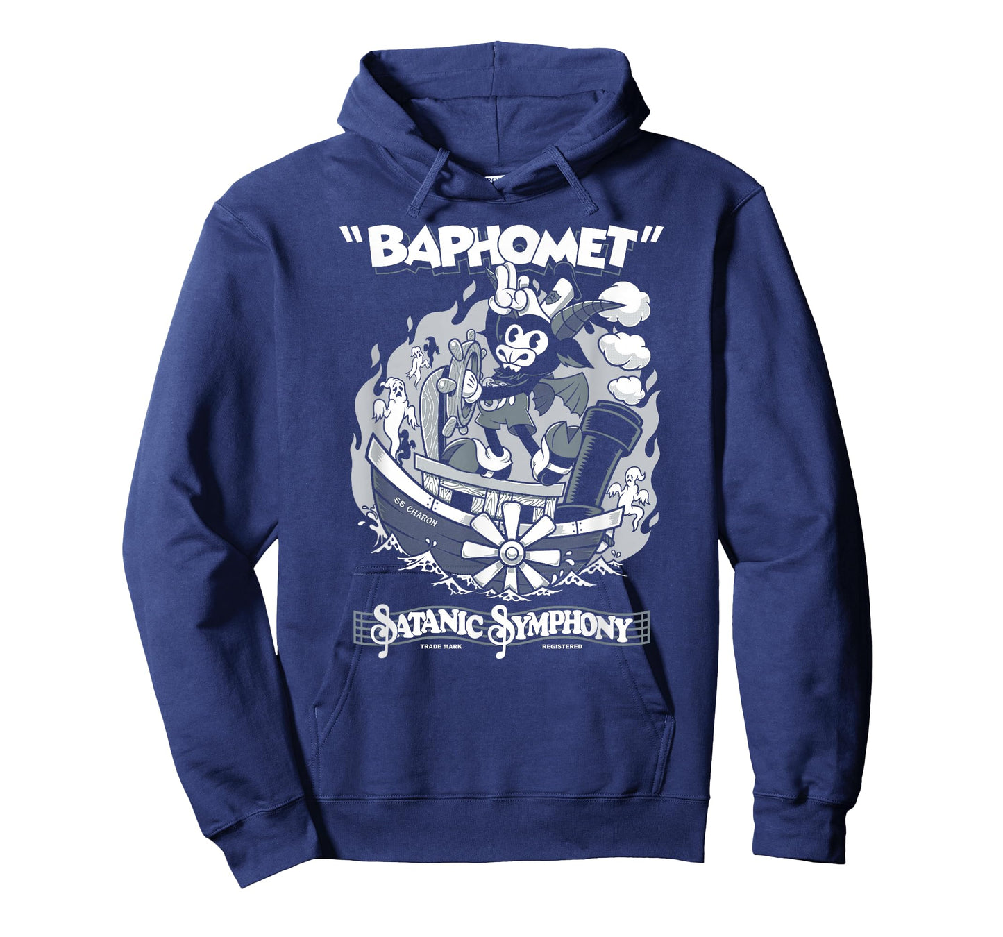 Vintage Cartoon Baphomet - Creepy Cute Goth - Occult T-Shirt