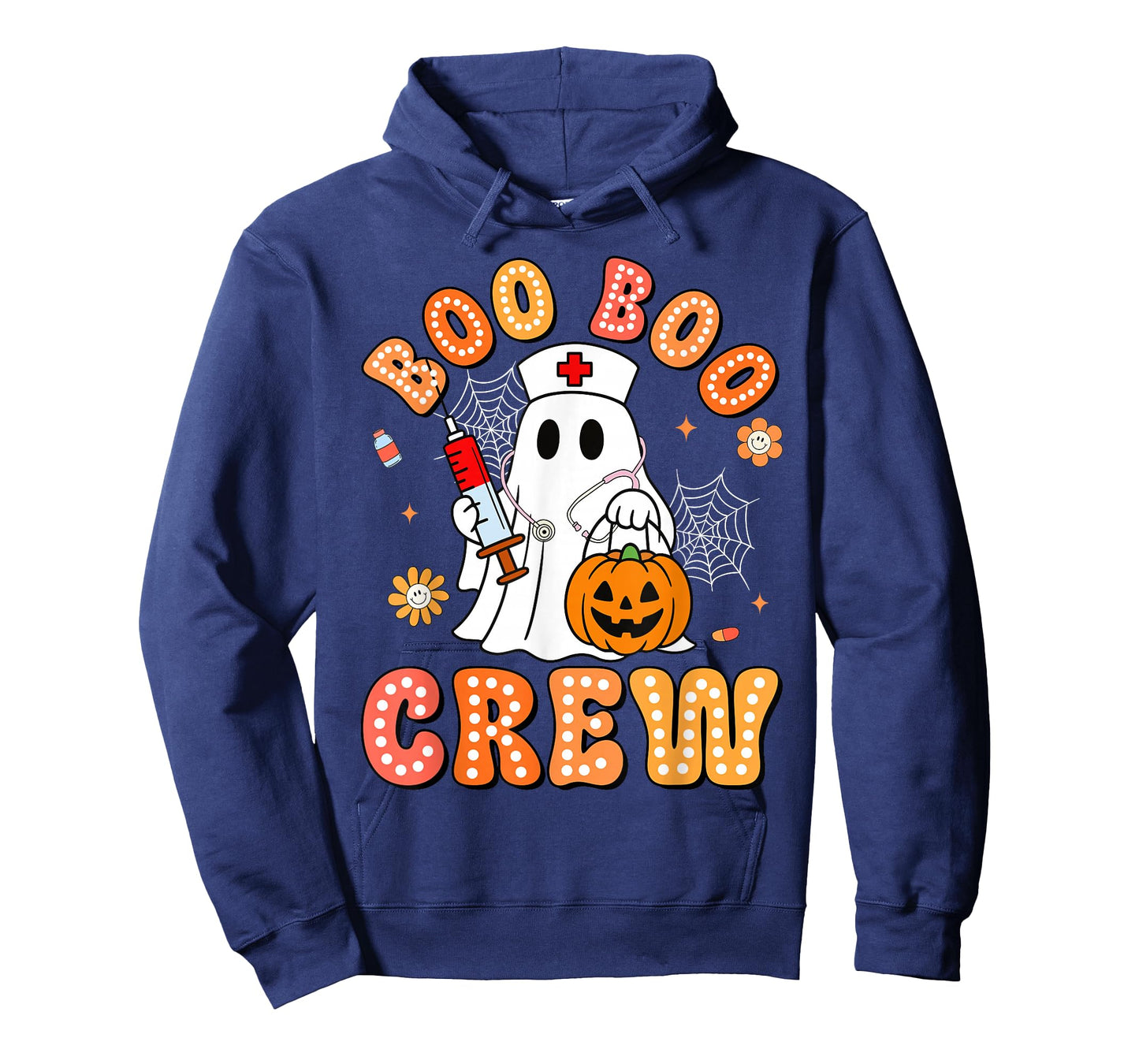 Boo Boo Crew Nurse Funny Halloween Ghost Nurse Girl Women T-Shirt