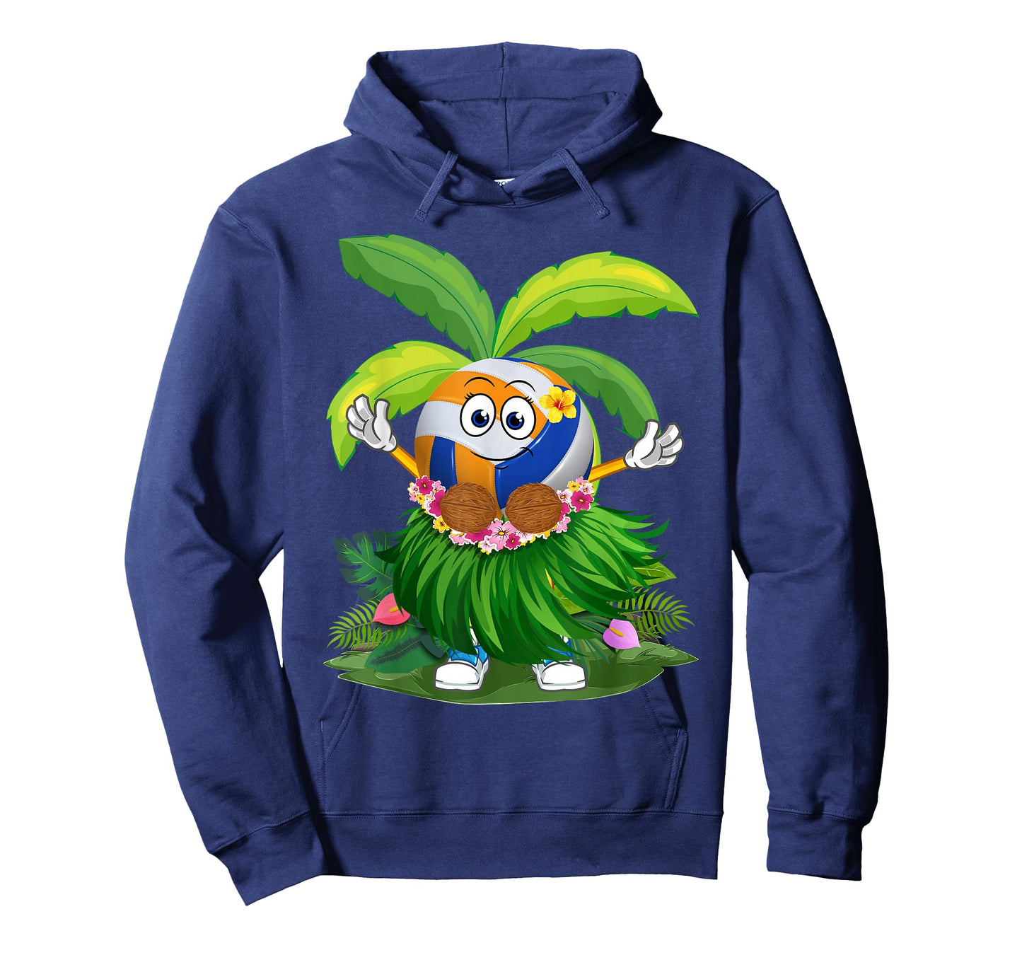 Cute Hawaiian Volleyball Ball Tropical Beach Summer Vacation T-Shirt