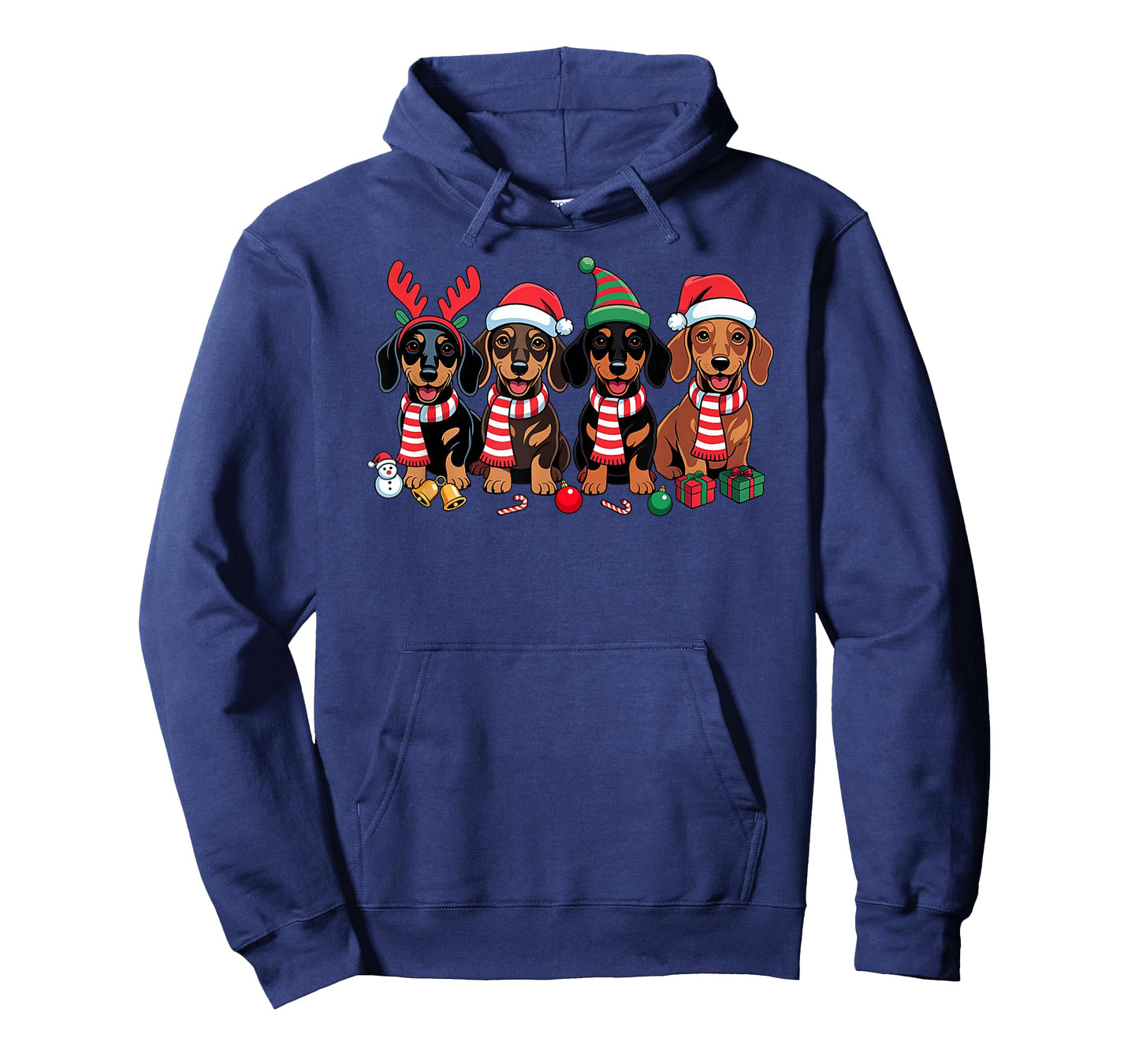 Dachshund Dog Christmas Matching Family Pajama Xmas Santa T-Shirt