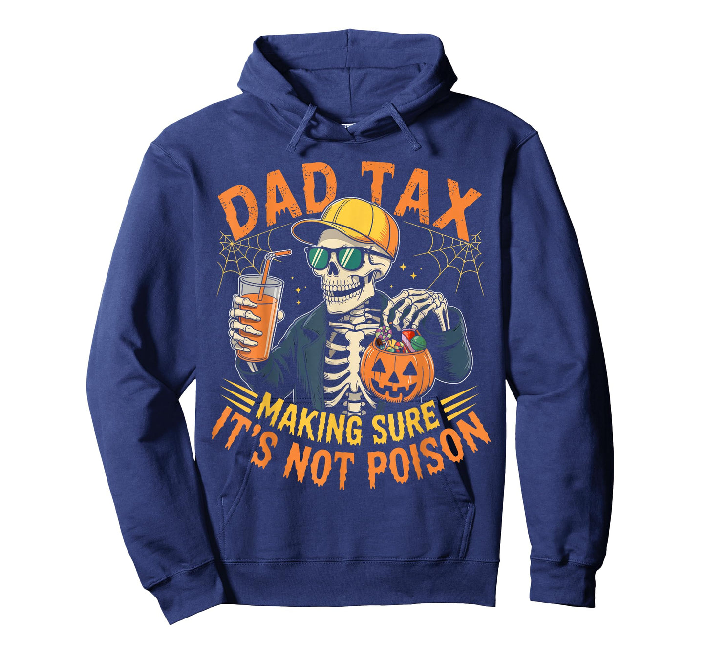 Dad Tax Halloween Pumpkin Candy Funny Skull Men Dad Joke T-Shirt