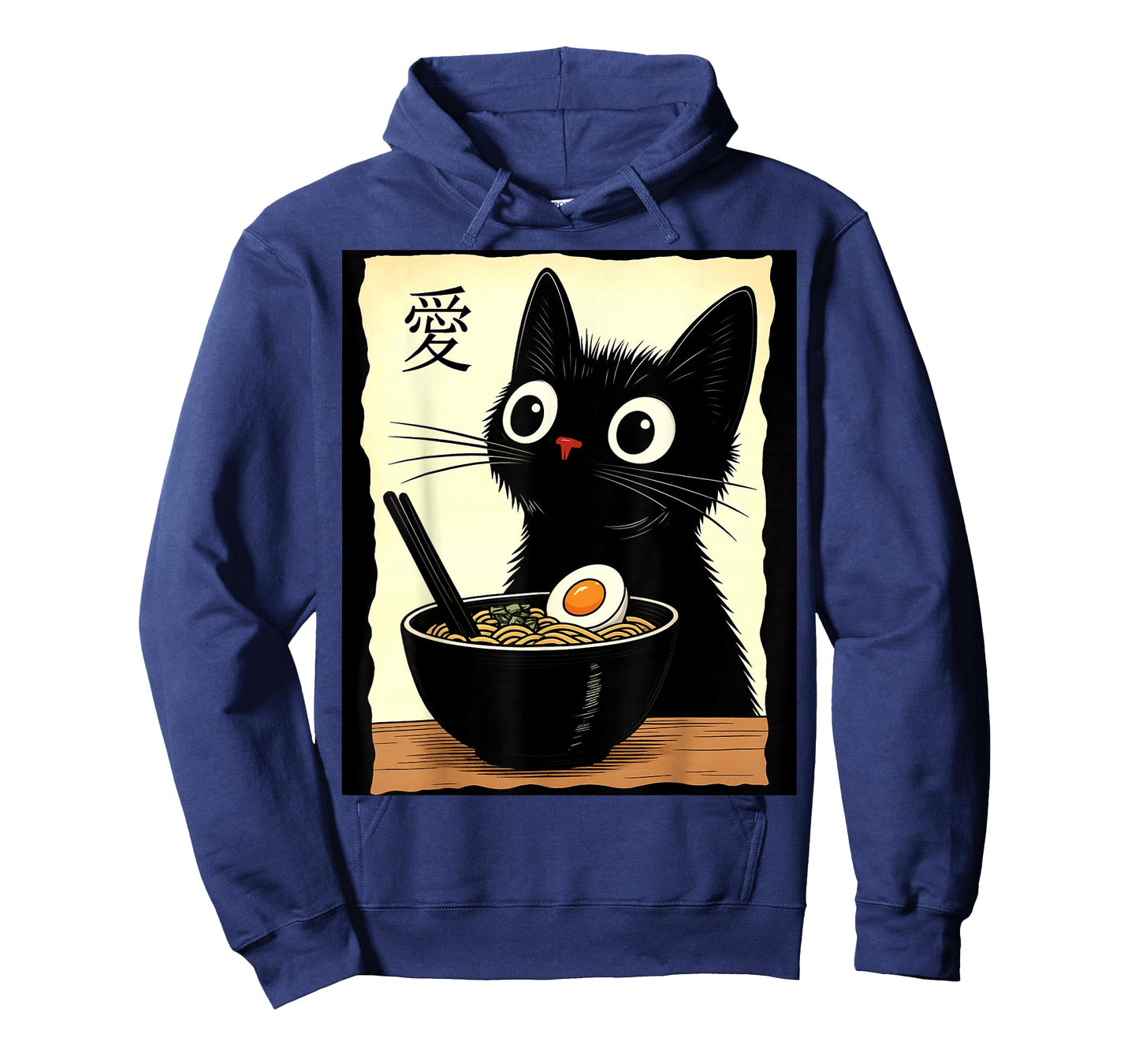 Kawaii Cat Eating Ramen Noodles Funny Anime Gift Girls Teens T-Shirt