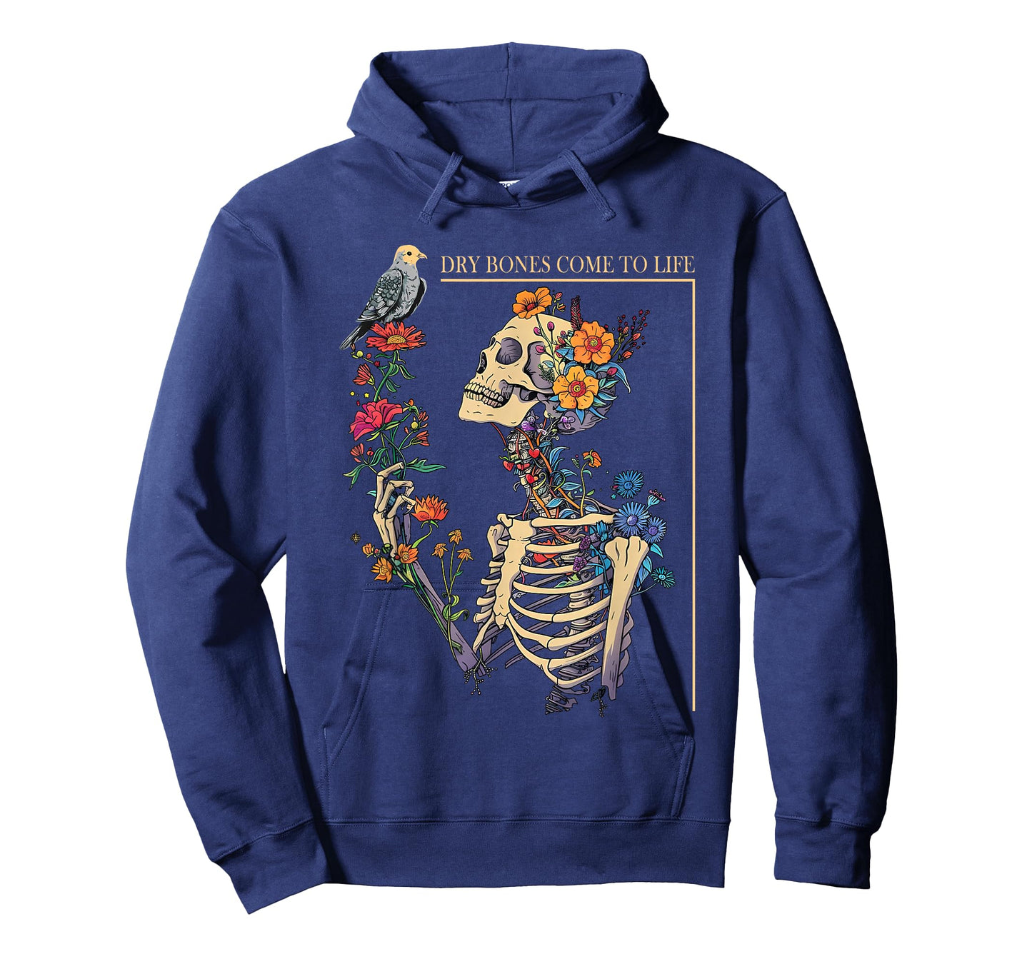 Flower Skeleton Dry Bones Come To Life Floral T-Shirt