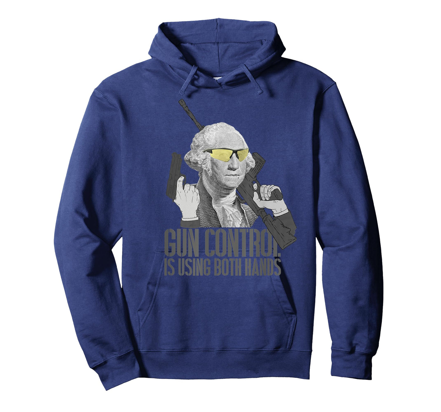 Gun Control Is Using Both Hands George Washington Funny Gun T-Shirt