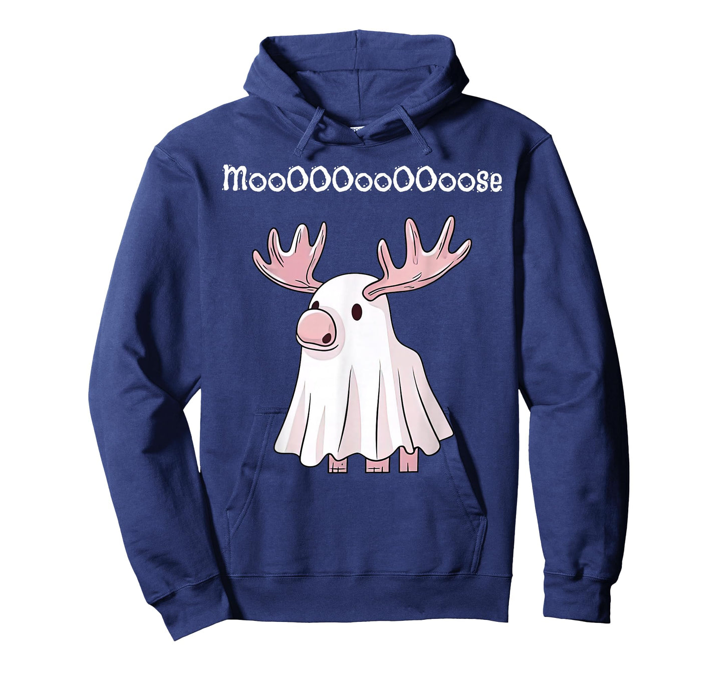 Halloween Ghost Moose Nature Outdoorsy Camping Animal Lover T-Shirt