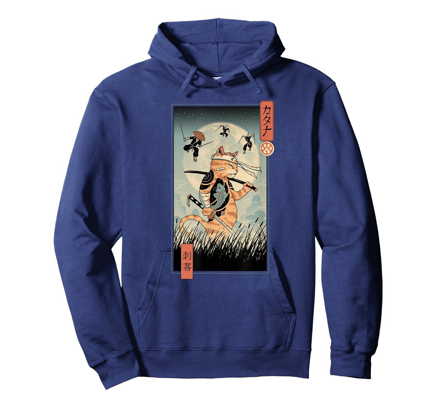 Cat Warrior the Last Fight Ukiyo-e Men Women Kids T-Shirt