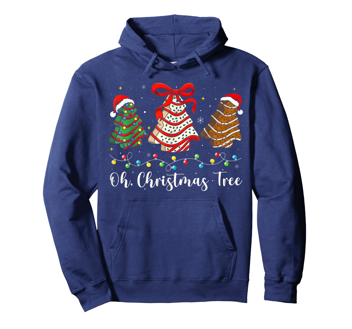 Groovy Oh Christmas Tree Cakes Debbie Becky Jen Cake Lovers T-Shirt