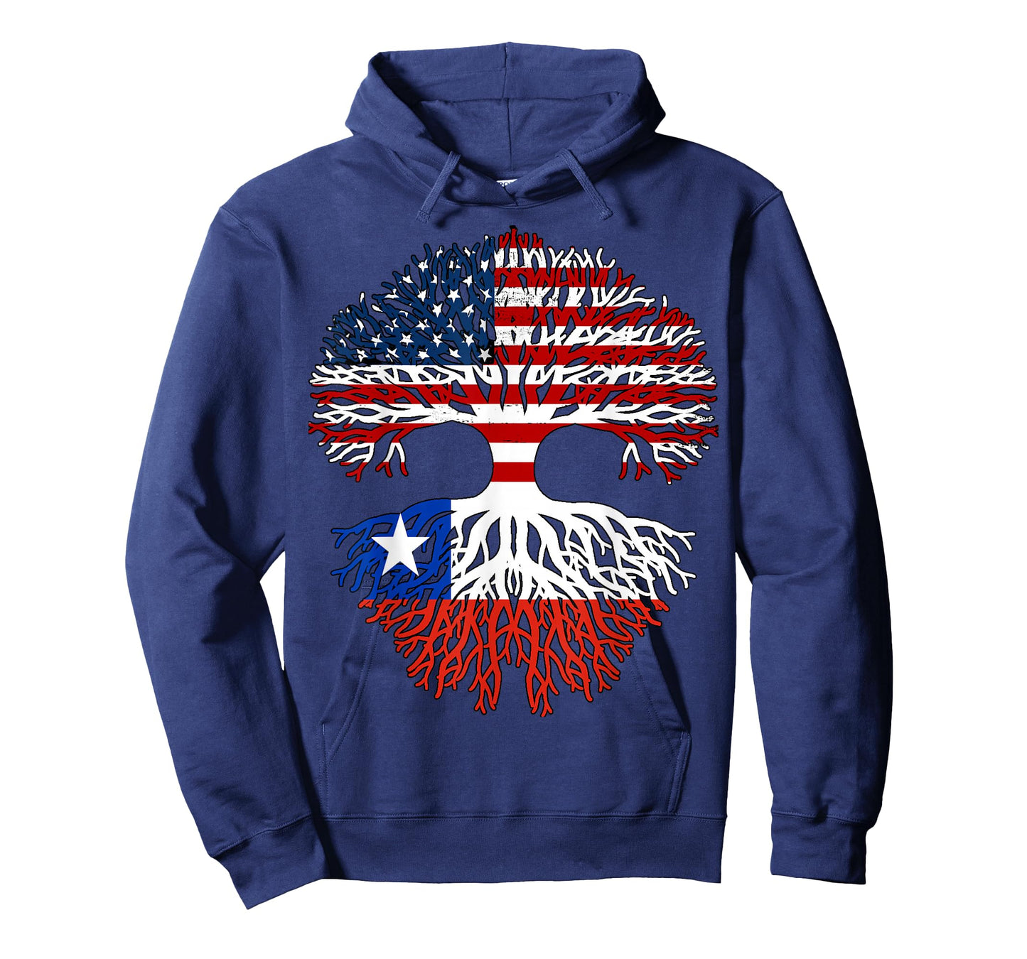 Proud Chilean American I Love USA Chile US Flag Tree Graphic T-Shirt