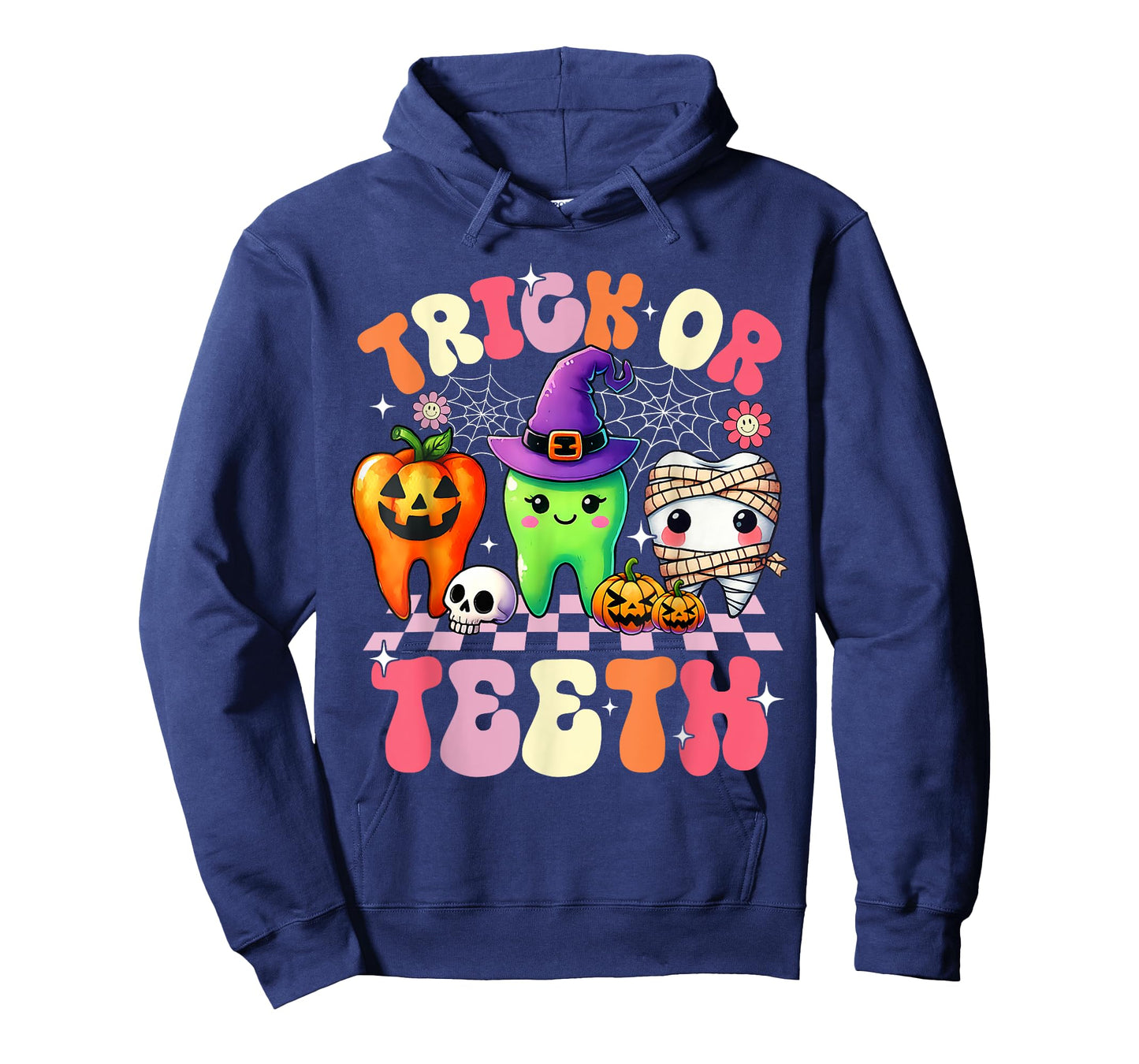 Trick Or Teeth Halloween Dentist Dental Hygienist Assistant T-Shirt