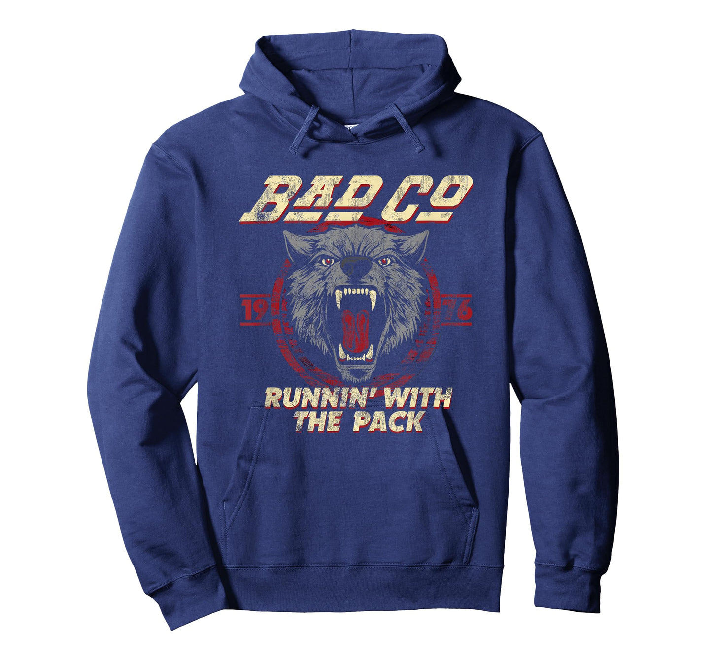 Bad Company Runnin' With the Pack Wolf Head 1976 T-Shirt
