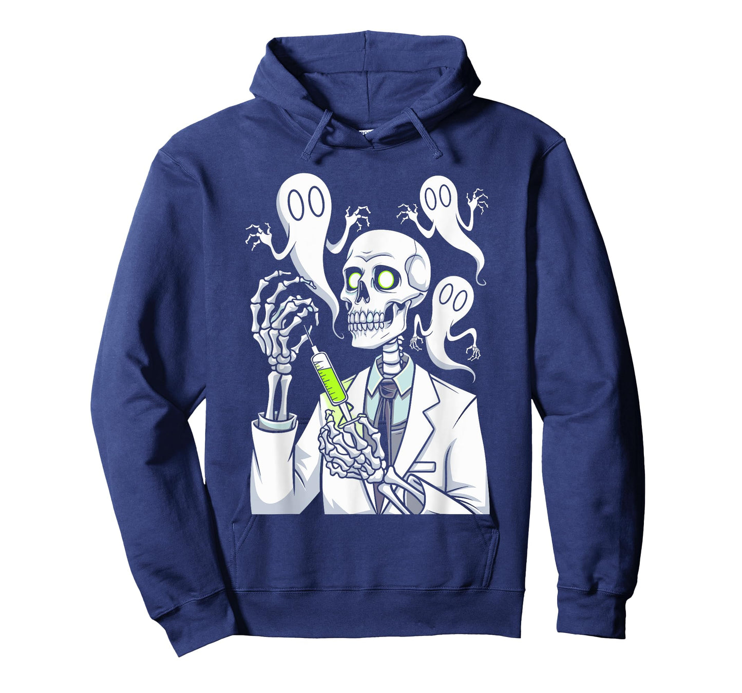 Funny Skeleton Medical Staff Doctor Syringe Spooky Halloween T-Shirt