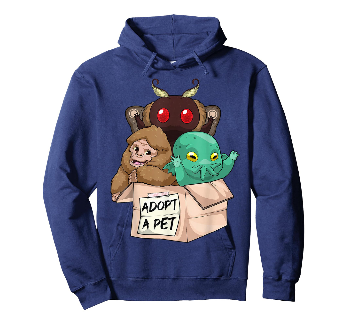 Adopt A Pet Shirt Creepy Monsters Bigfoot Mothman T-Shirt