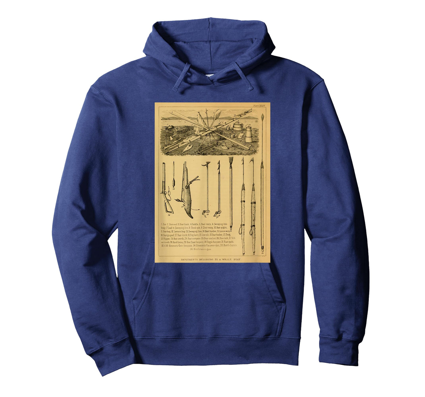 Whaling Harpoons Diagram T-Shirt