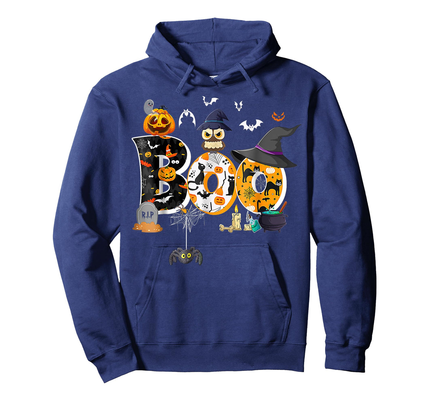 Boo Creepy Owl Pumpkin Ghost Funny Halloween Costume T-Shirt