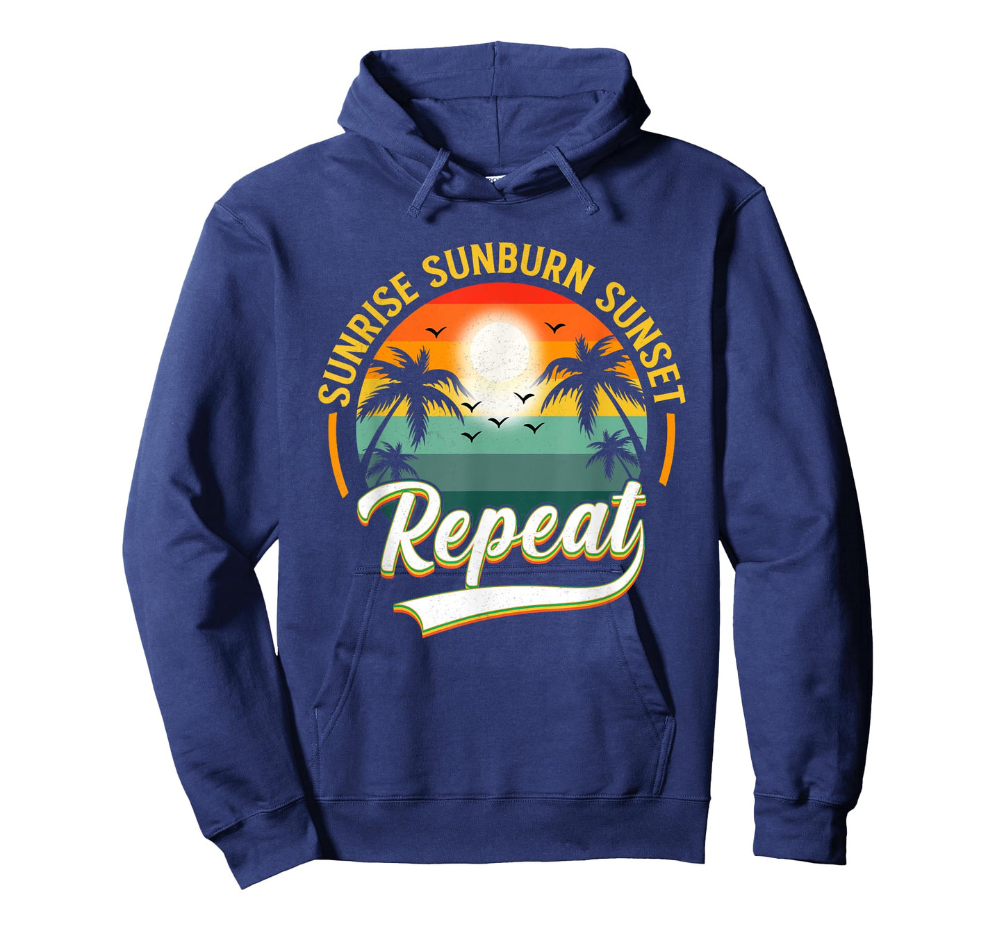 Vintage Sunrise Sunburn Sunset Repeat Retro Sunset T-Shirt