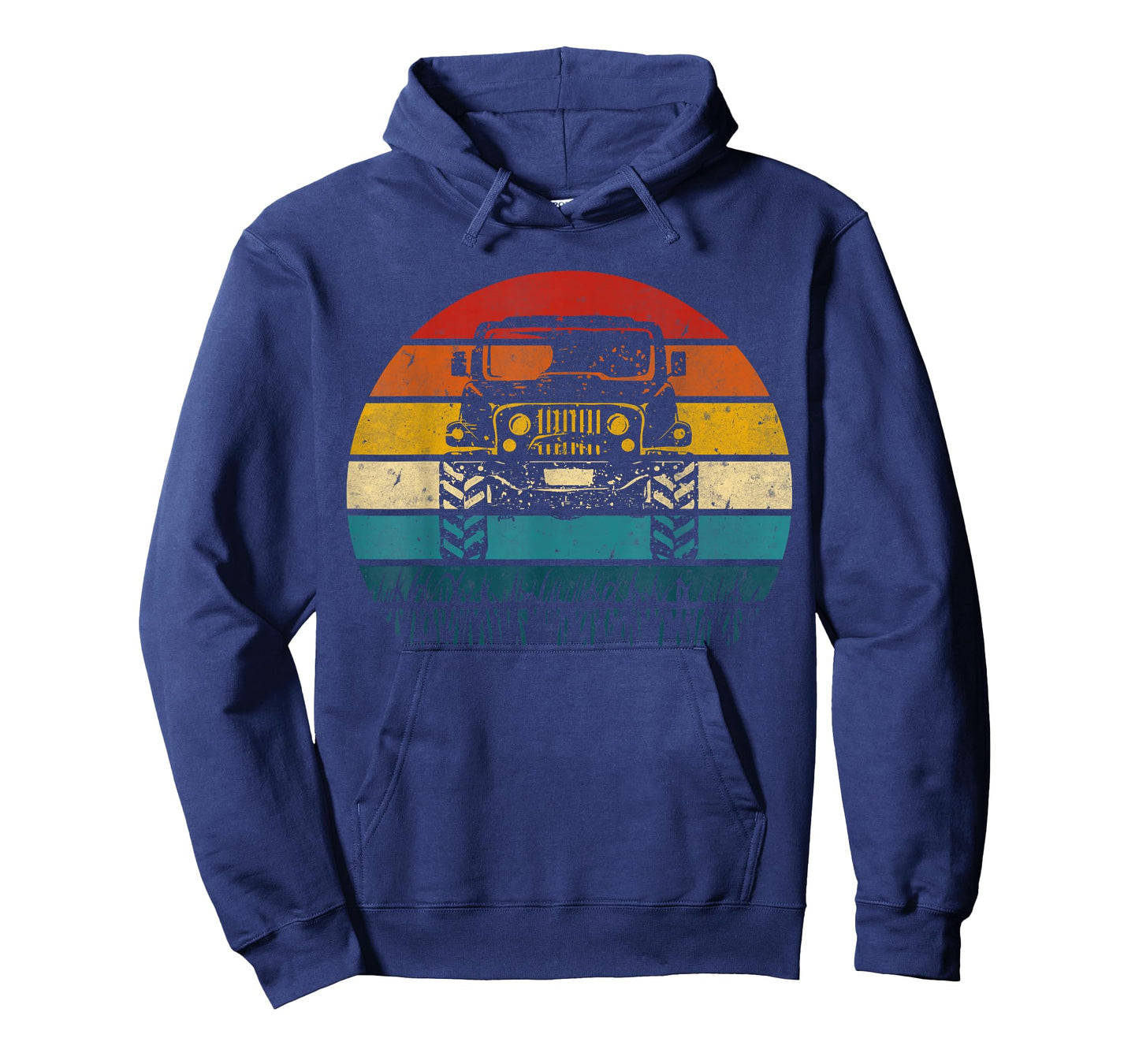 Vintage Sunset 4x4 Car Off Road Wave Big Cars Driving B-Day T-Shirt