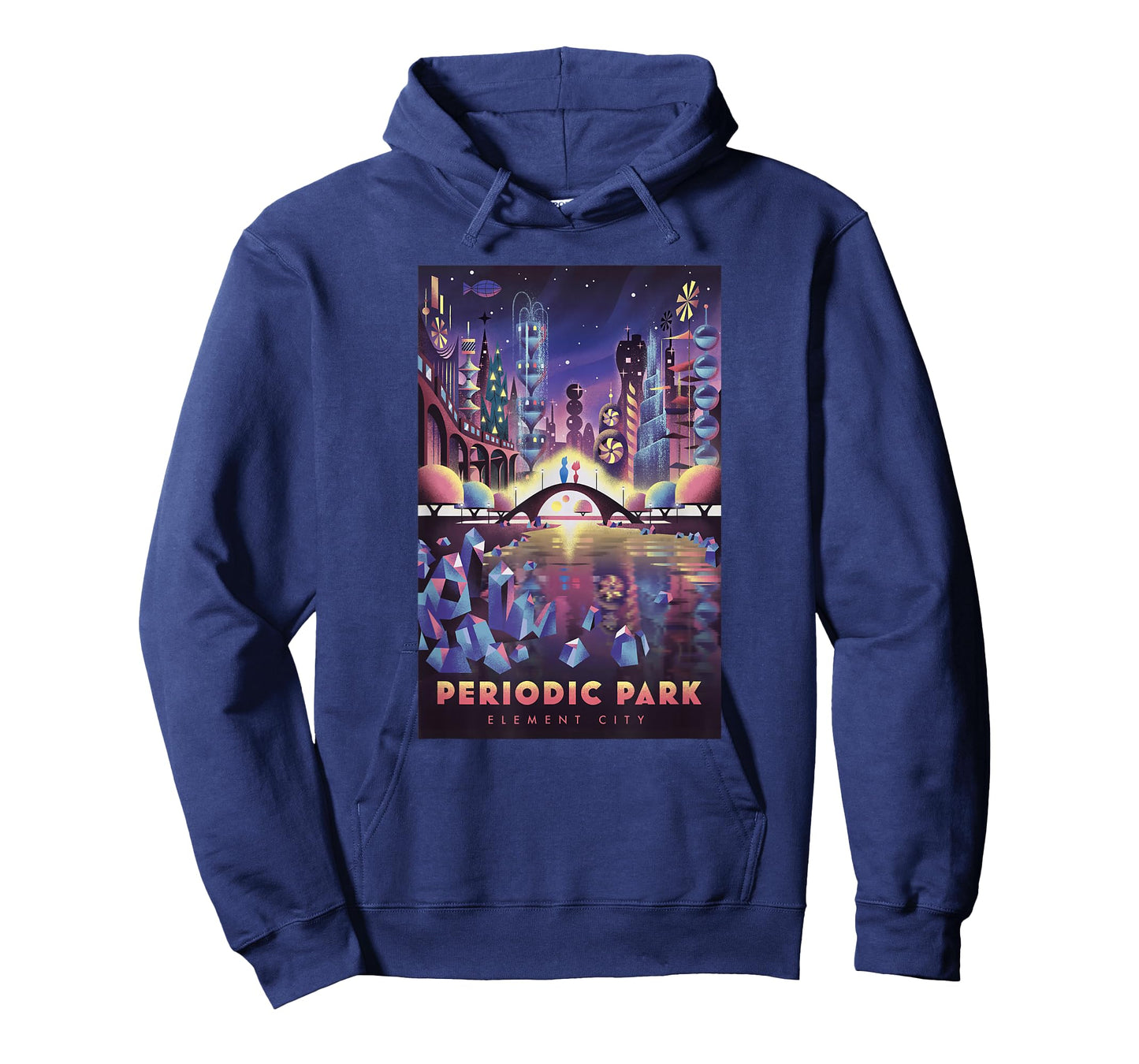 Disney Pixar Elemental Periodic Park Element City Poster T-Shirt