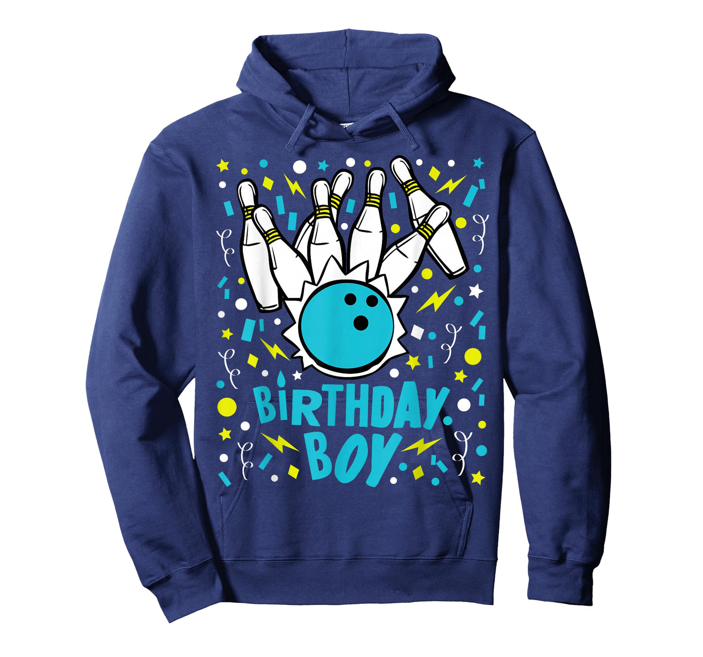 Boys Bowling Party Birthday Boy Kids Pins Bowler Gift T-Shirt