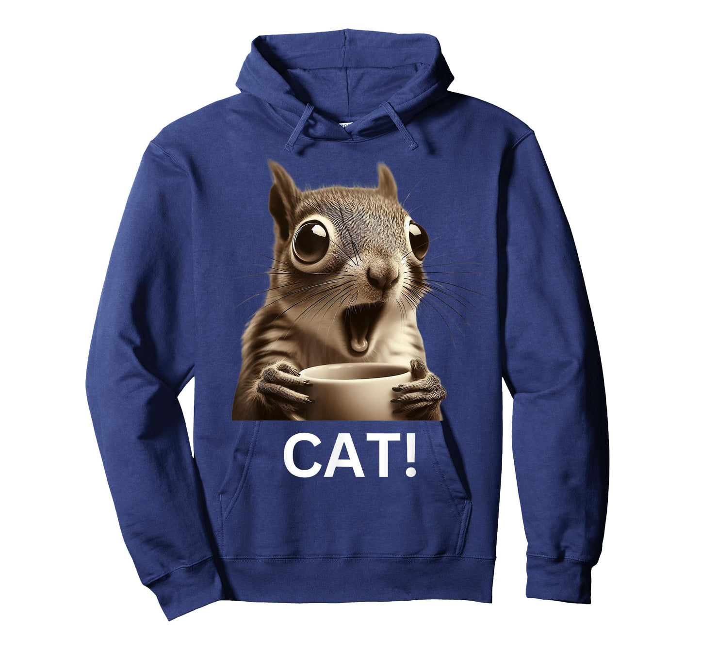 Oh Look Cat Surprised Coffee Squirrel funny humor T-Shirt